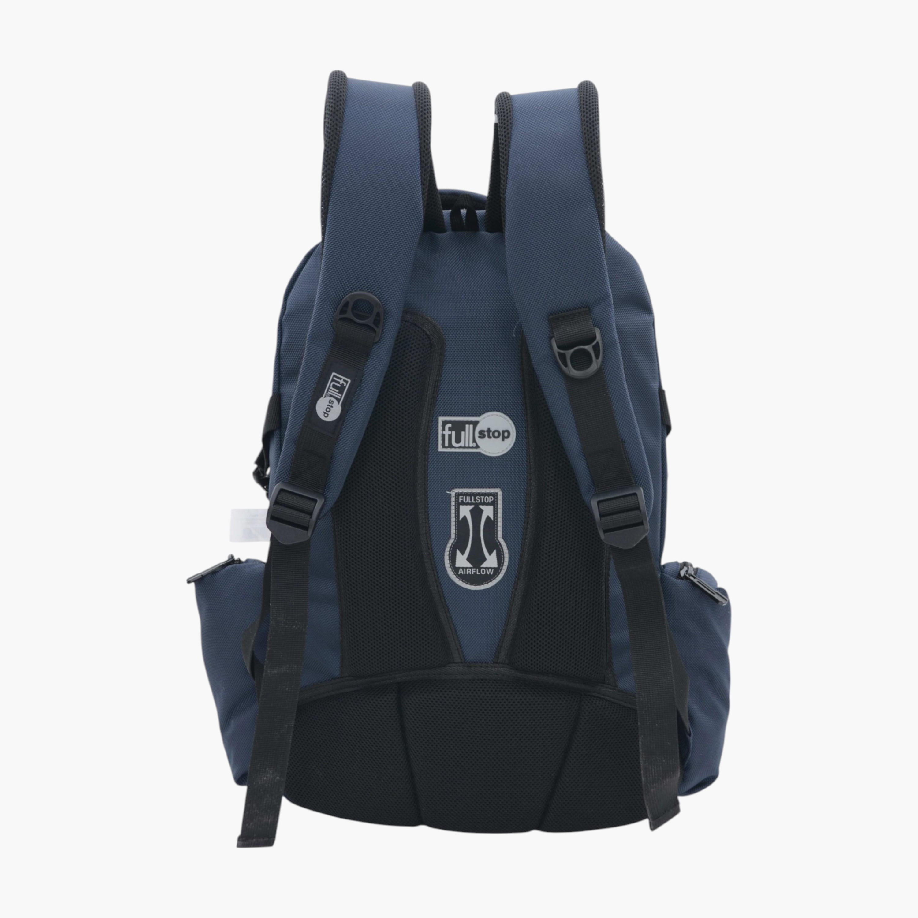 Full Stop Solid Backpack with Adjustable Straps and Zip Closure - 6x12x21 cms-school-bagsandbackpacks-backpacks-image-3