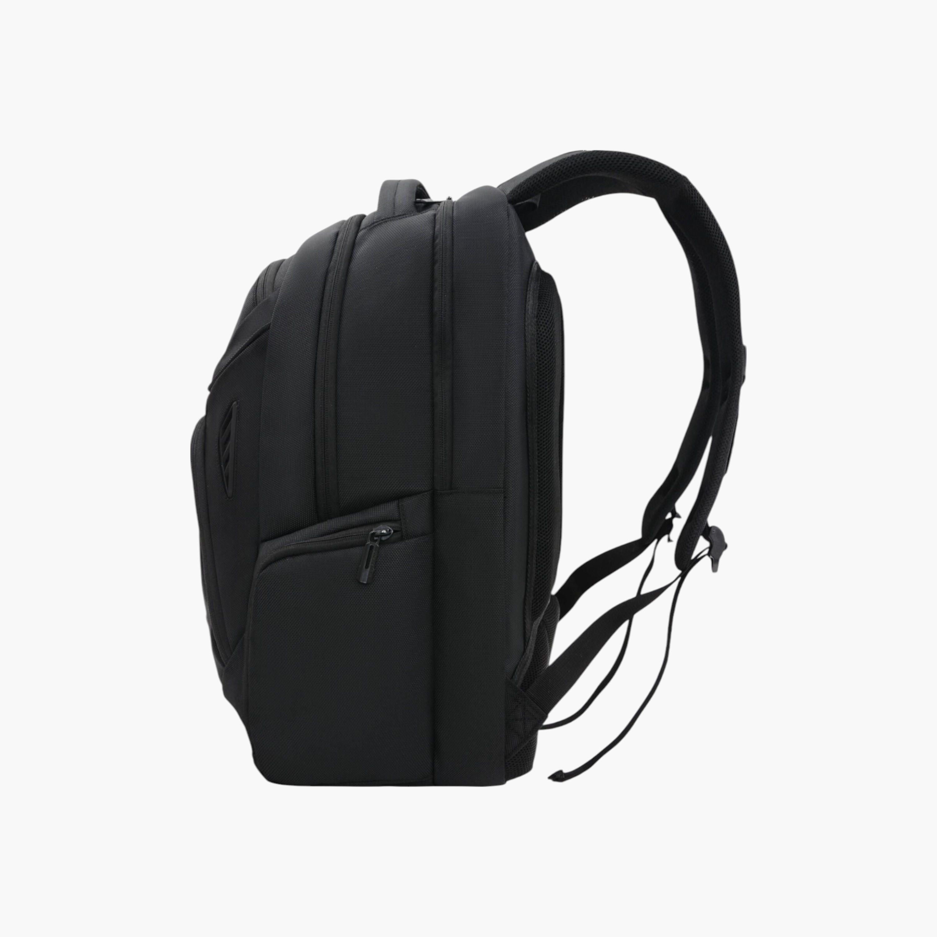 Full Stop Solid Backpack with Adjustable Straps and Zip Closure - 6x12x21 cms-school-bagsandbackpacks-backpacks-image-2