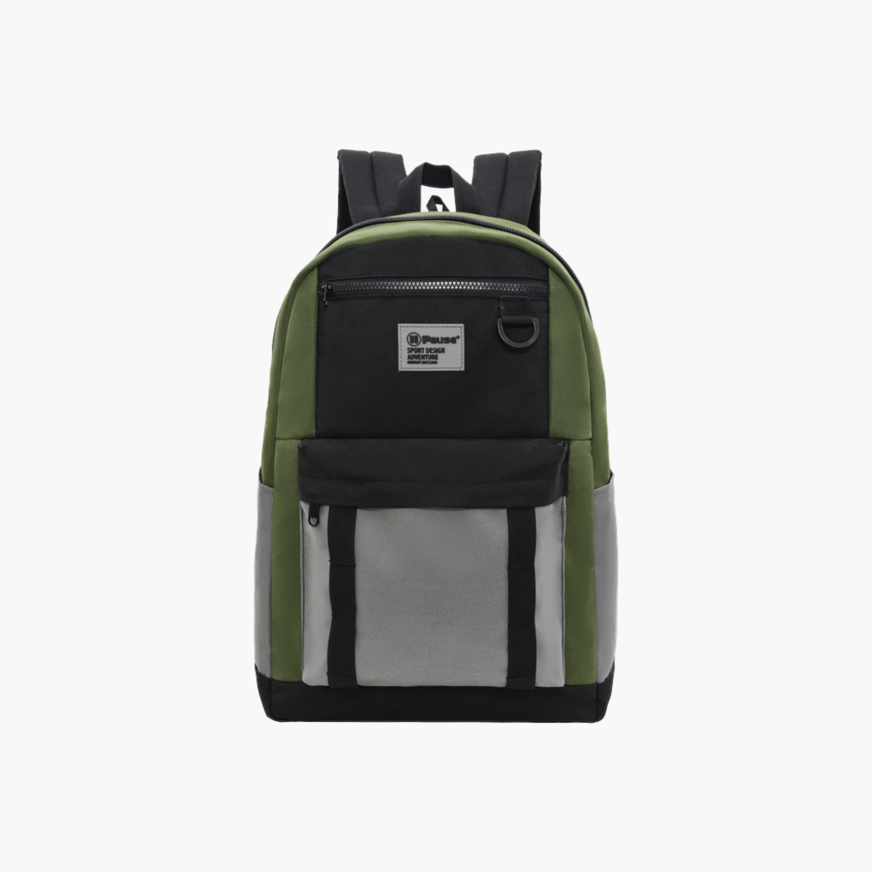 PAUSE Colourblock School Backpack with Adjustable Shoulder Straps - 12x21 cms-school-bagsandbackpacks-backpacks-image-1
