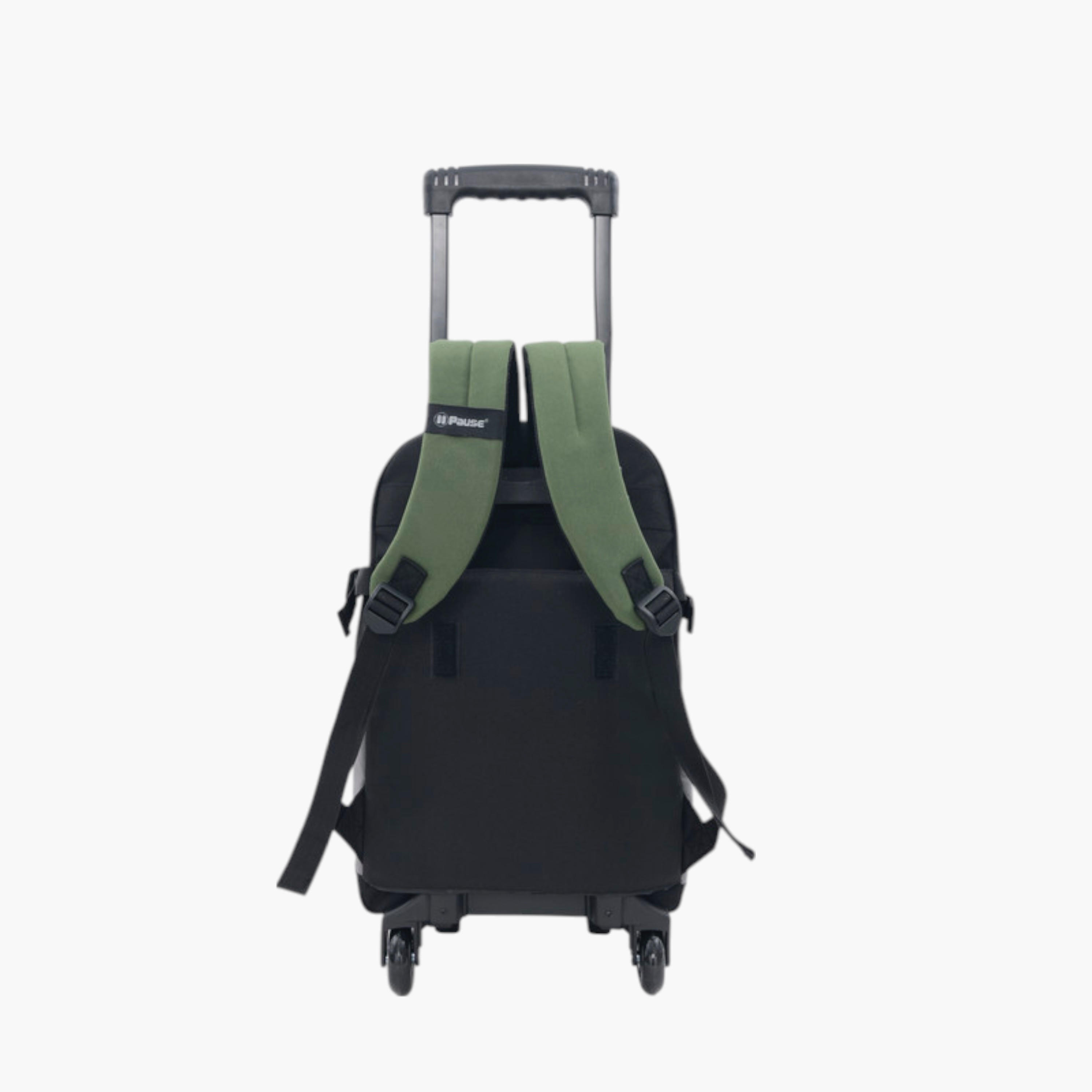 PAUSE Colourblock Trolley School Backpack with Retractable Handle - 27x10x31 cms-school-bagsandbackpacks-trolleybags-image-2