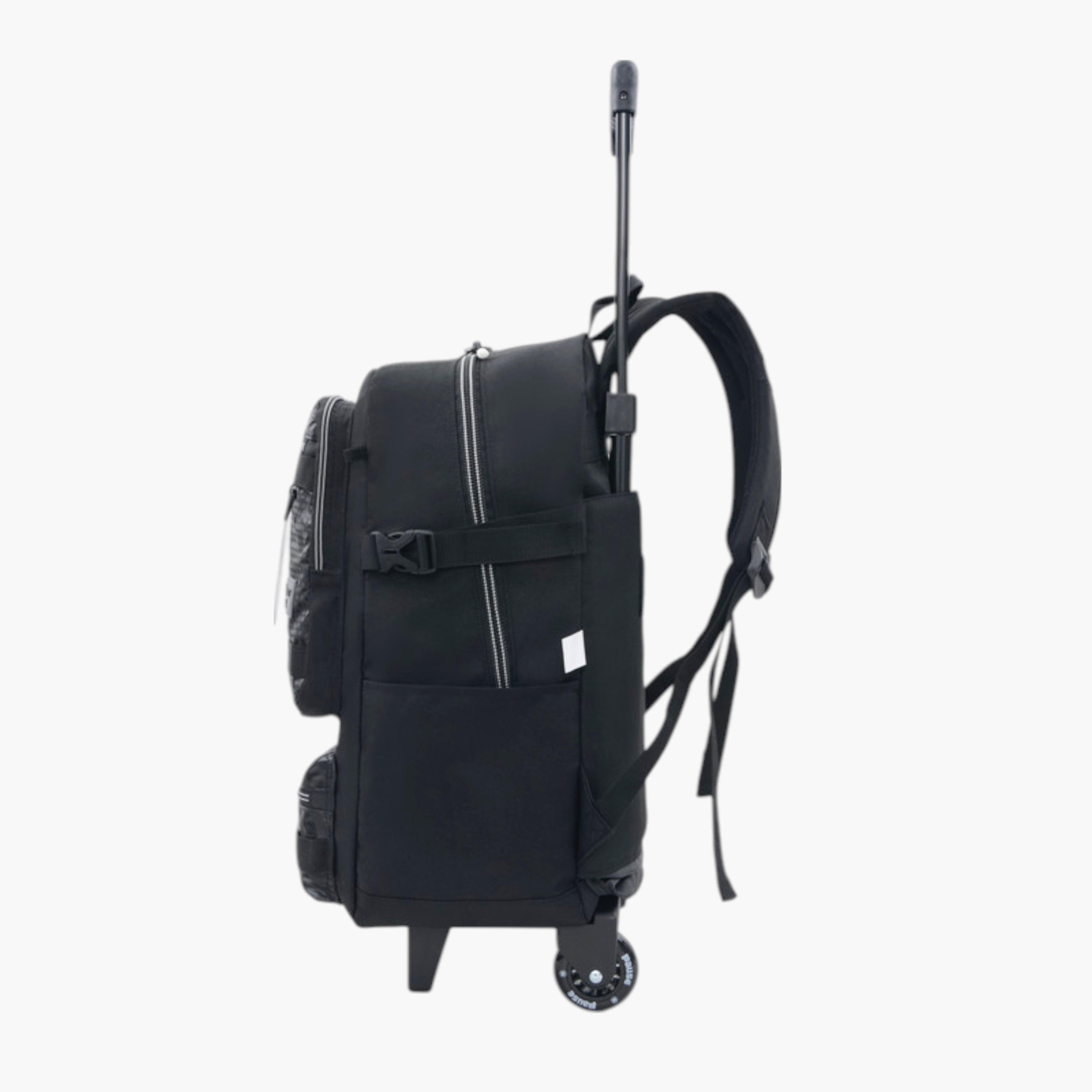 PAUSE Printed Trolley School Backpack with Retractable Handle - 27x10x31 cms-school-bagsandbackpacks-trolleybags-image-3