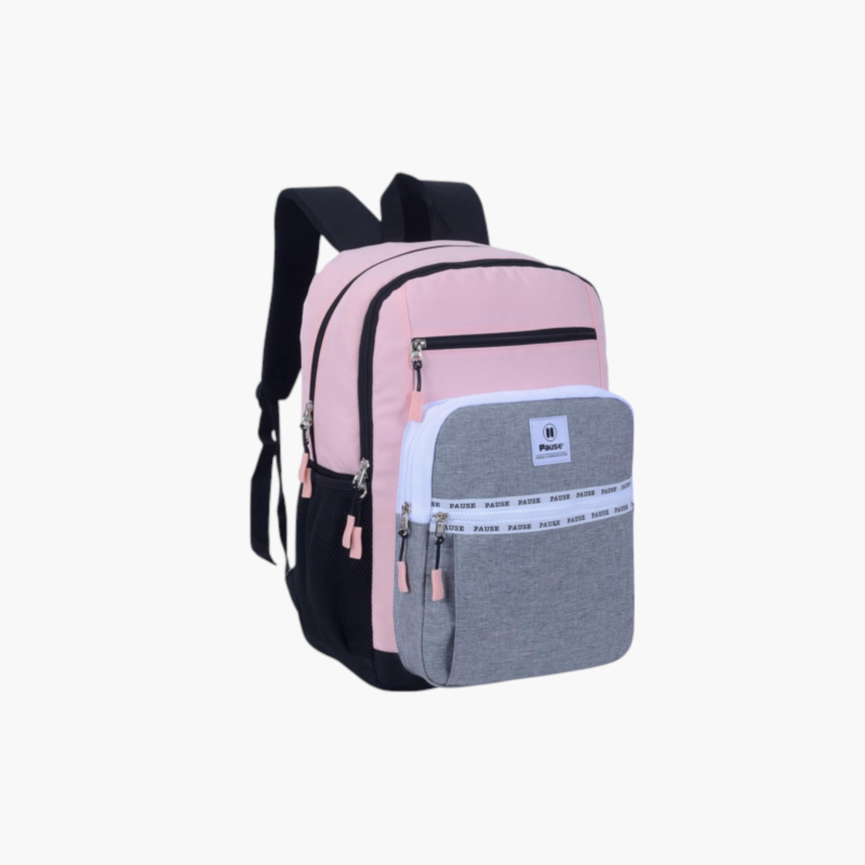 PAUSE Colourblock School Backpack with Adjustable Shoulder Straps - 12x21 cms-school-bagsandbackpacks-backpacks-image-2