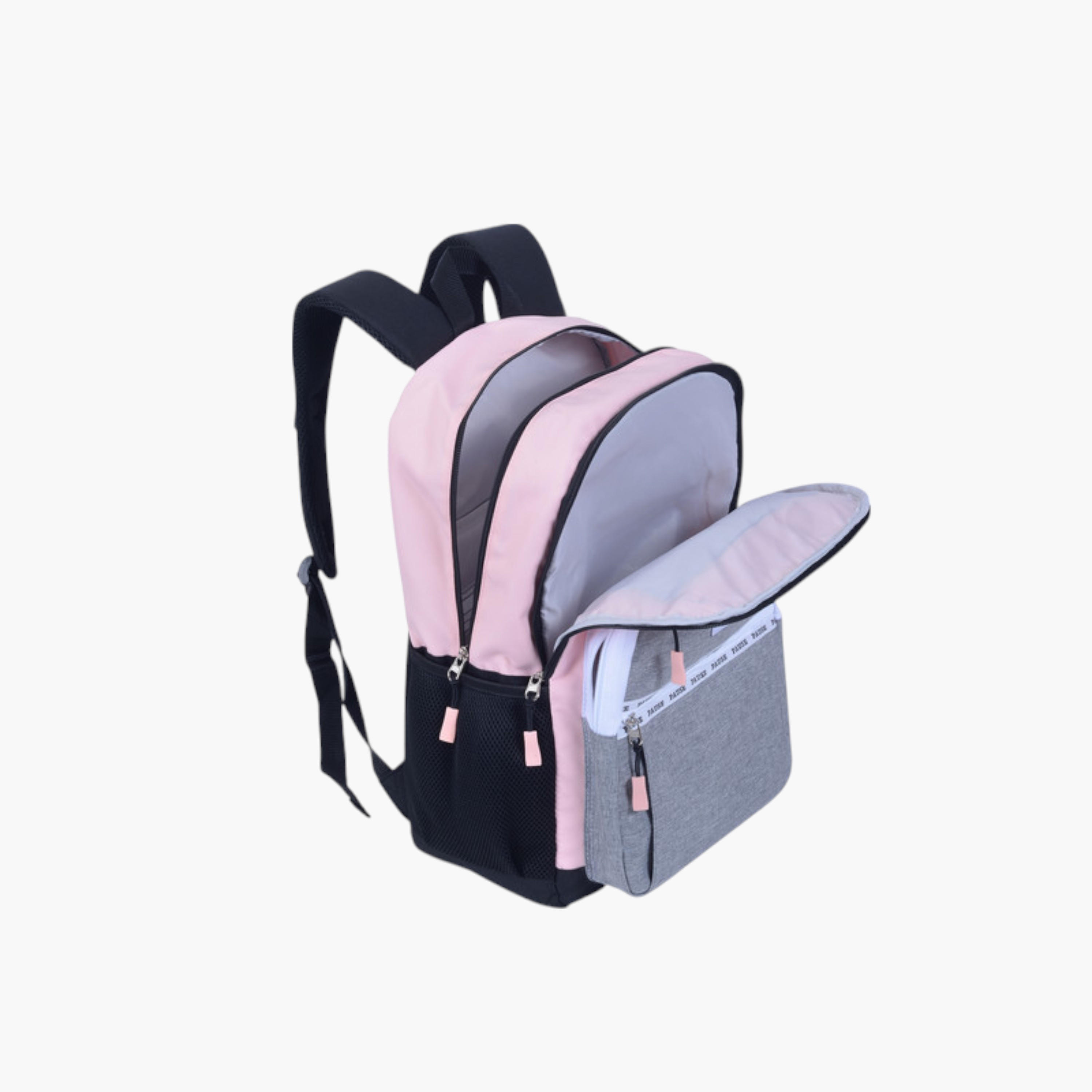 PAUSE Colourblock School Backpack with Adjustable Shoulder Straps - 12x21 cms-school-bagsandbackpacks-backpacks-image-3