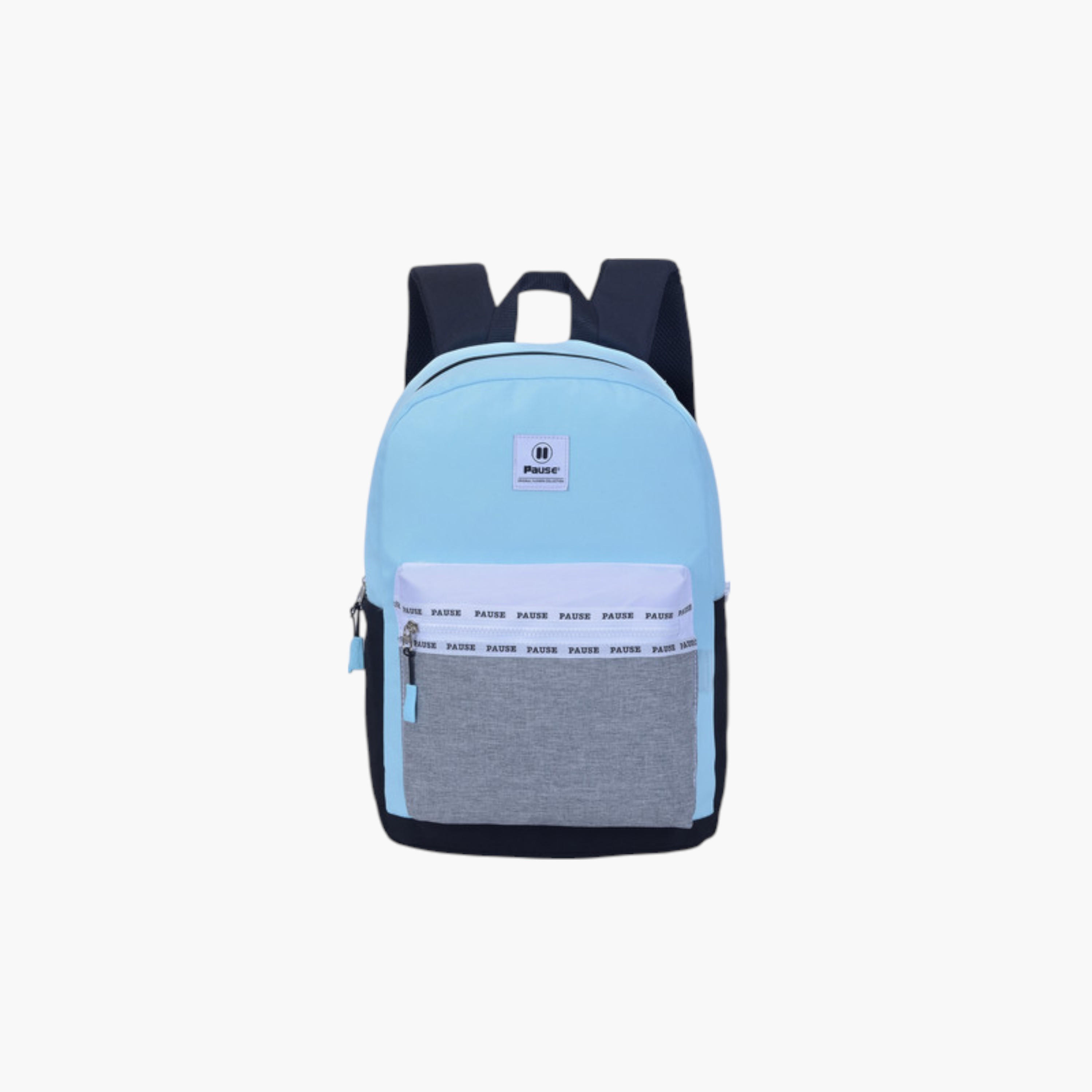 PAUSE Colourblock School Backpack with Adjustable Shoulder Straps - 12x21 cms-school-bagsandbackpacks-backpacks-image-1