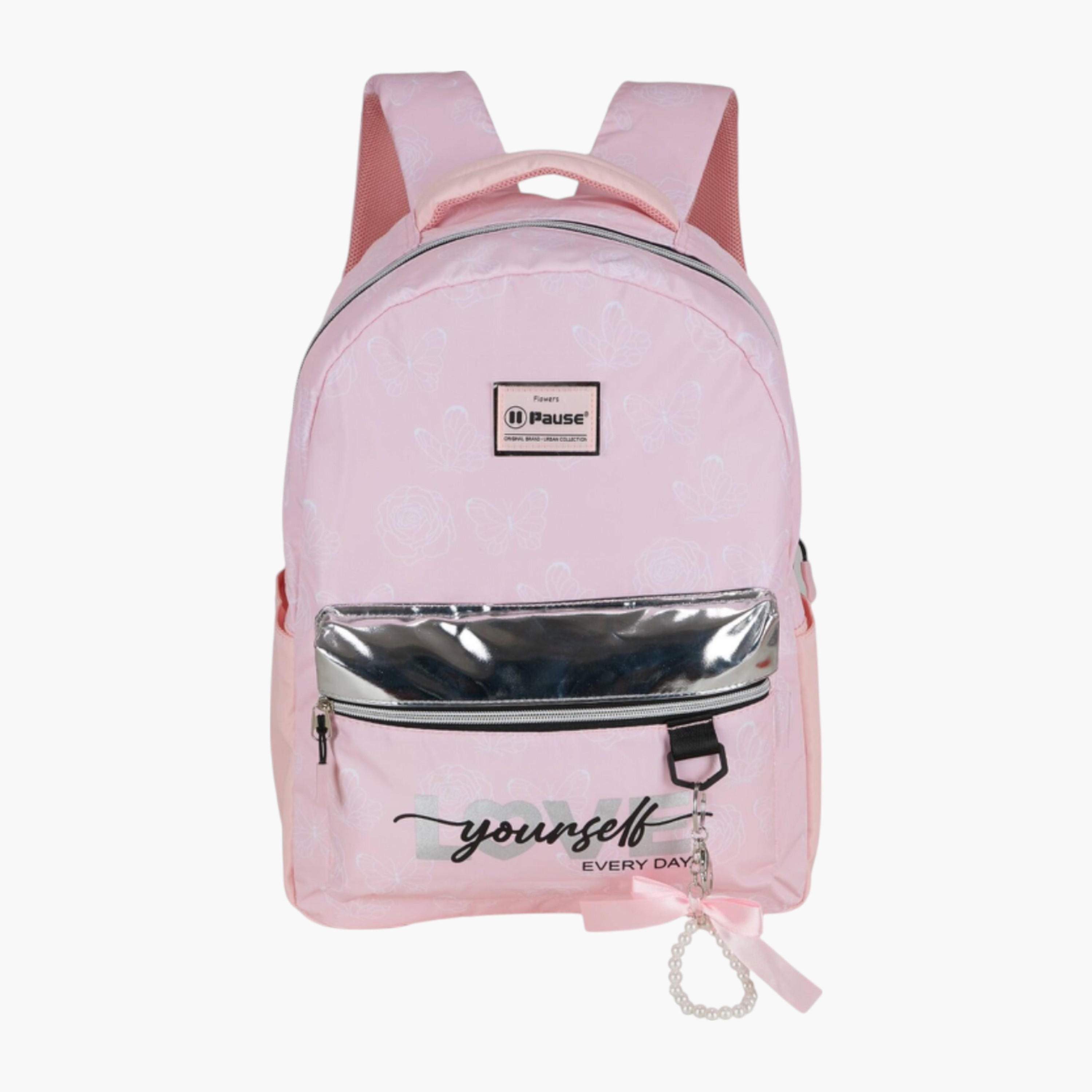 PAUSE Printed School Backpack with Adjustable Shoulder Straps - 12x21 cms-school-bagsandbackpacks-backpacks-image-1