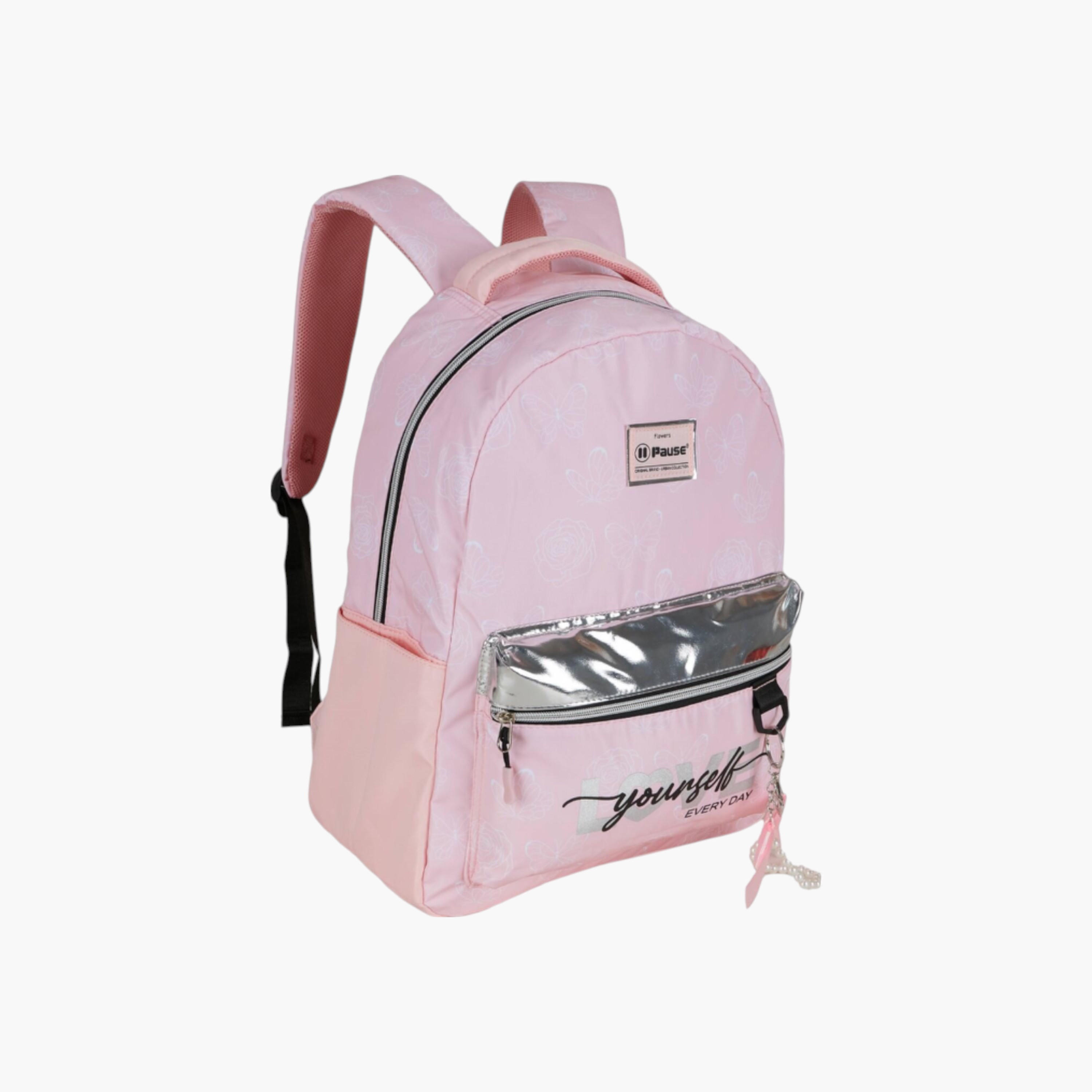 PAUSE Printed School Backpack with Adjustable Shoulder Straps - 12x21 cms-school-bagsandbackpacks-backpacks-image-3