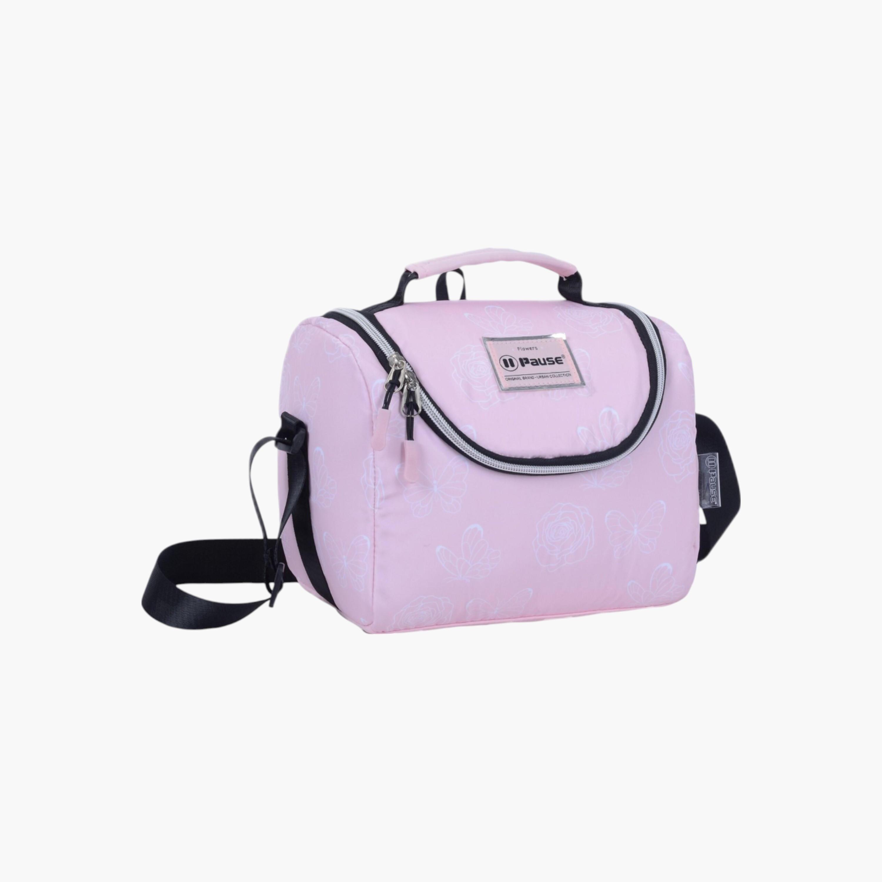 PAUSE Printed Insulated Lunch Bag with Zip Closure-school-lunchessentials-lunchbags-image-2