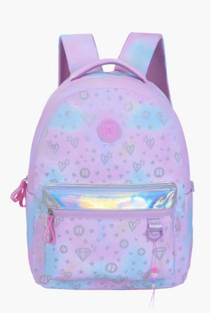 PAUSE Printed School Backpack with Adjustable Shoulder Straps - 12x21 cms-school-image-1
