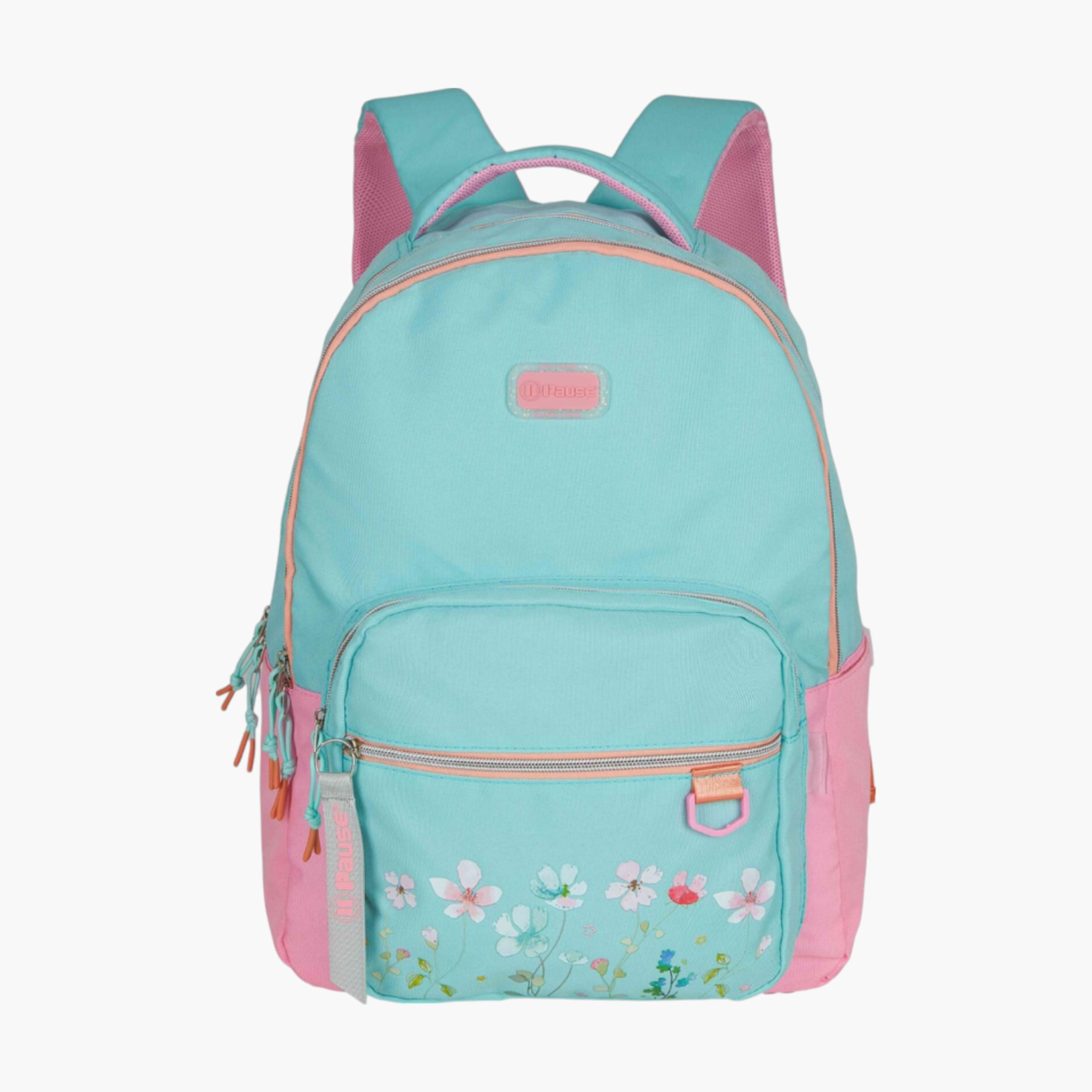 PAUSE Printed Backpack with Adjustable Straps and Zip Closure - 6x12x21 cms-school-bagsandbackpacks-backpacks-image-1