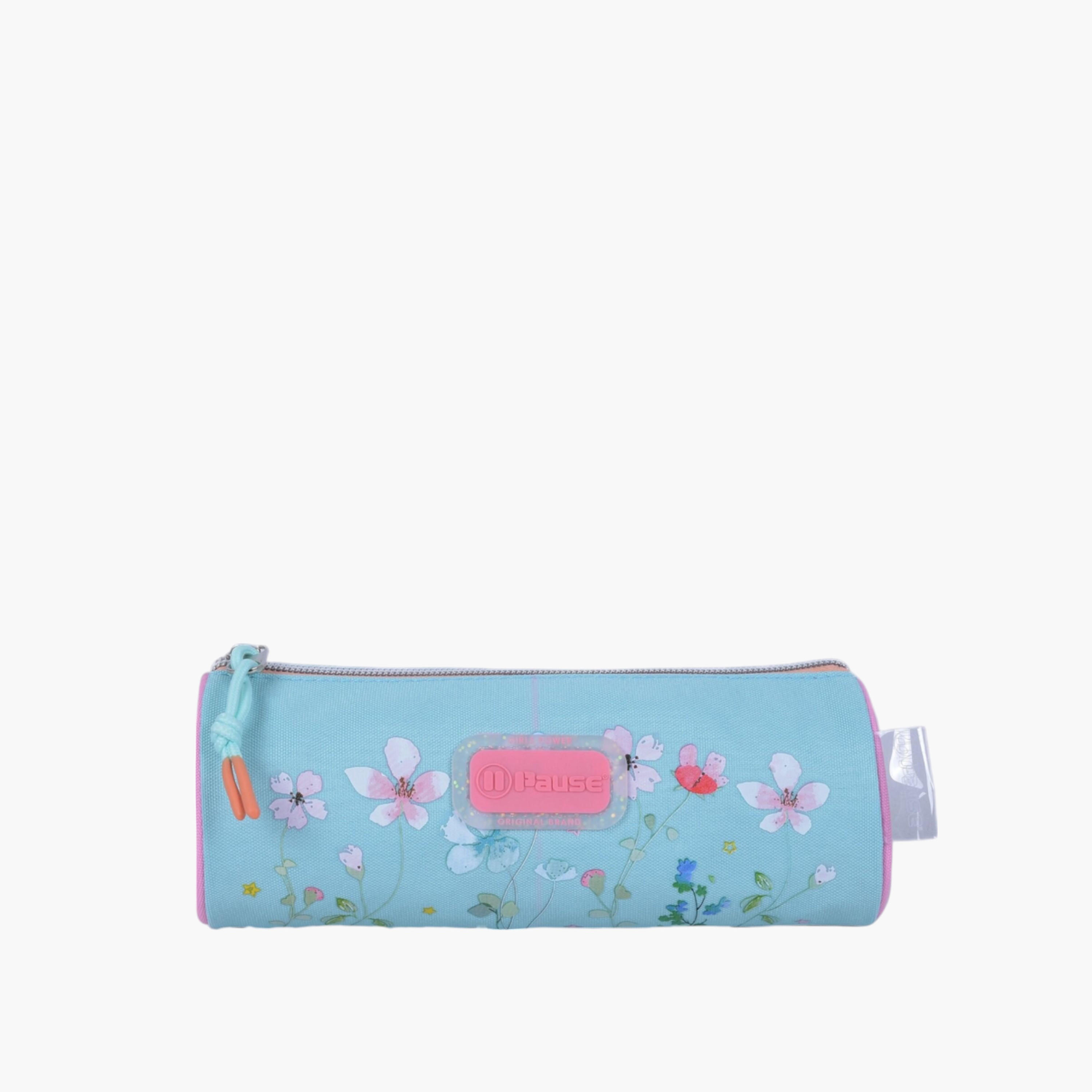 مقلمة بسحاب إغلاق وطبعات زهرية من بوز-school-stationery-pencilcases-image-1