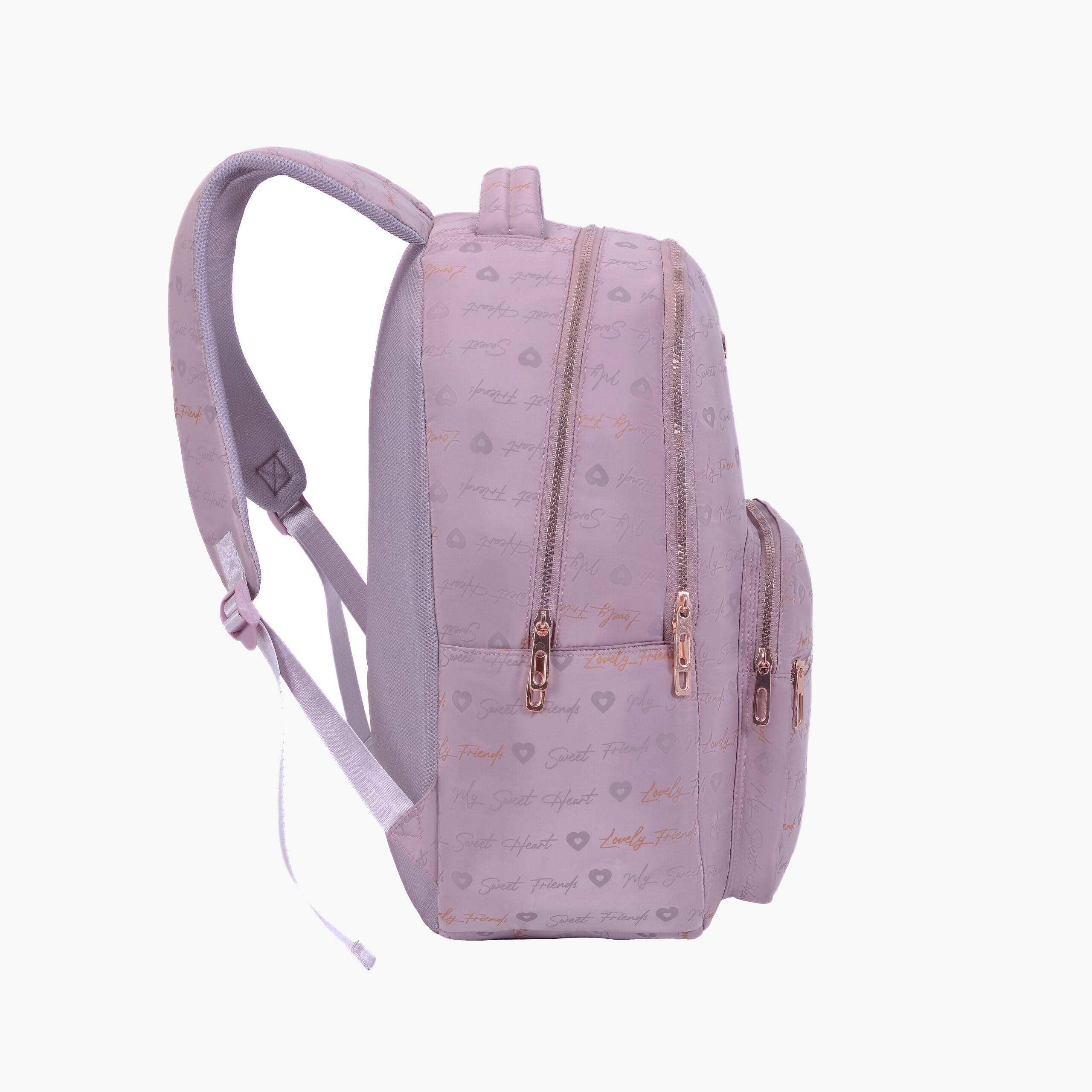شنطة ظهر بأحزمة قابلة للتعديل وسحاب إغلاق وطبعات من بوز - 6x12x21 سم-school-bagsandbackpacks-backpacks-image-3
