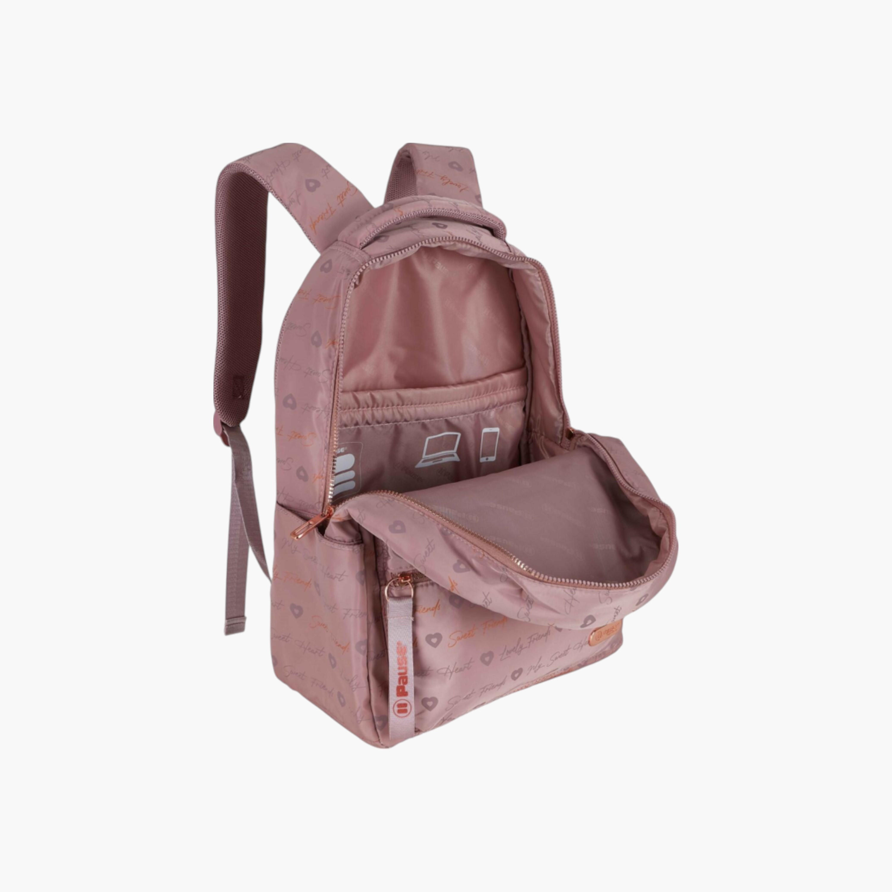 شنطة ظهر بأحزمة قابلة للتعديل وسحاب إغلاق وطبعات من بوز - 6x12x21 سم-school-bagsandbackpacks-backpacks-image-4