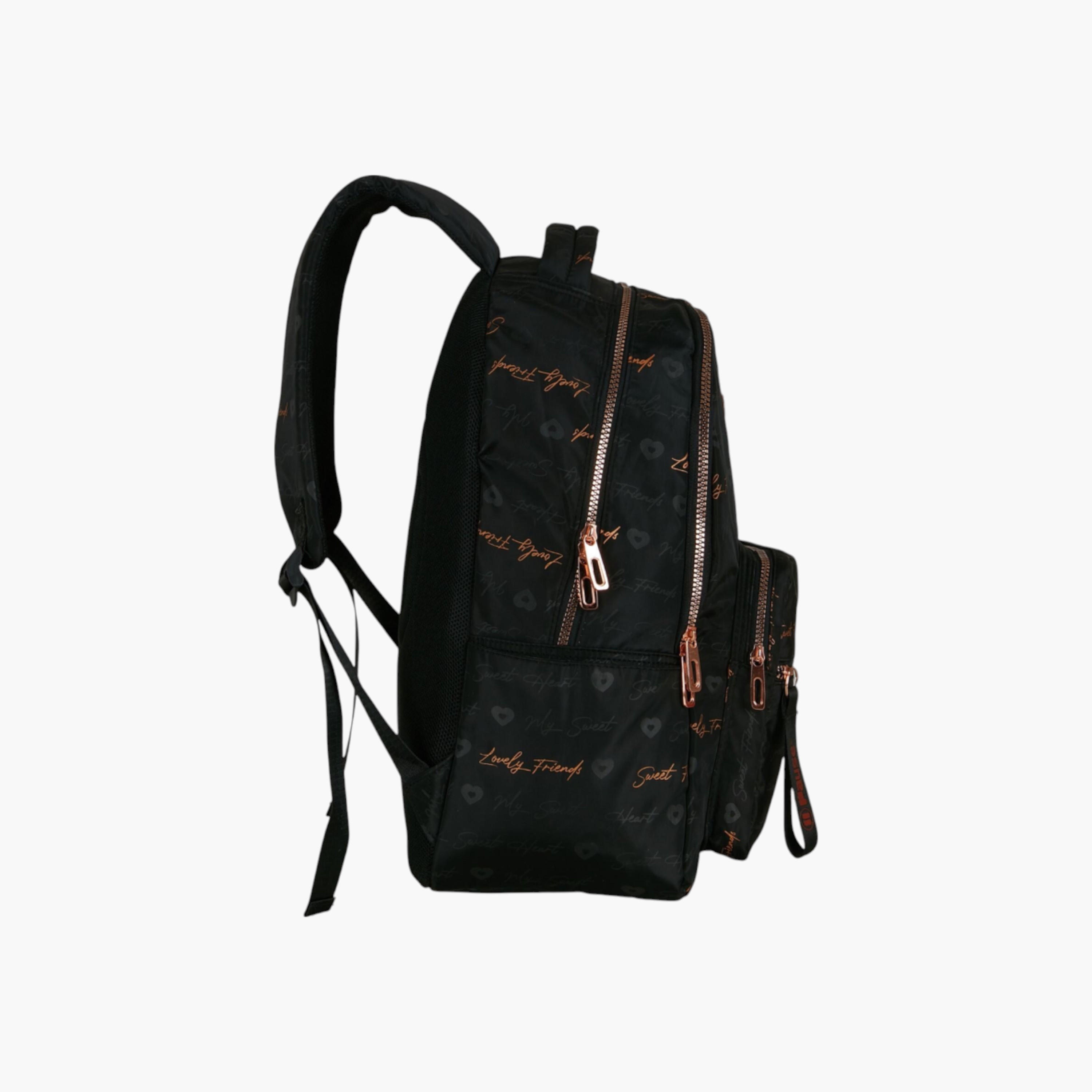 شنطة ظهر بأحزمة قابلة للتعديل وسحاب إغلاق وطبعات من بوز - 6x12x21 سم-school-bagsandbackpacks-backpacks-image-2