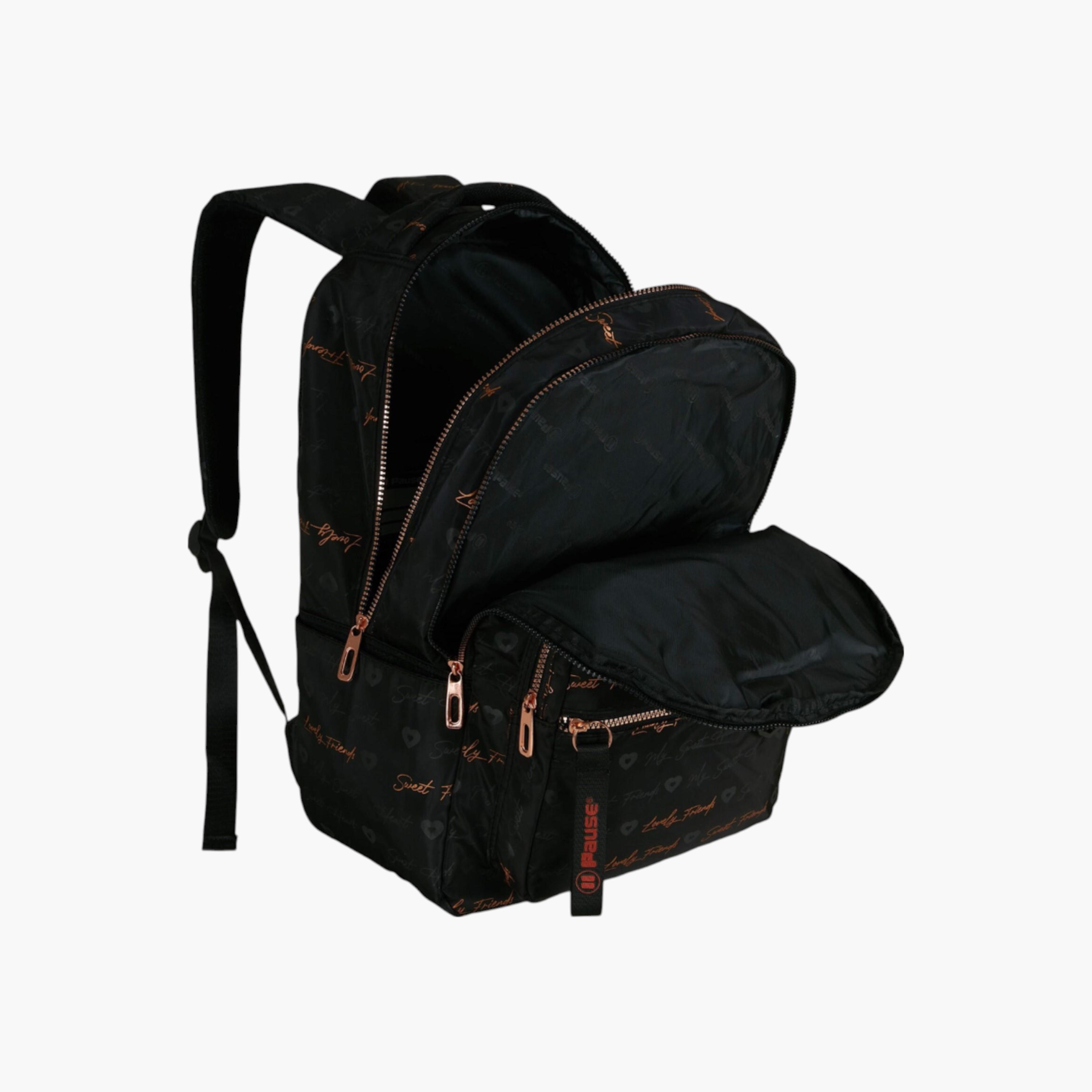 شنطة ظهر بأحزمة قابلة للتعديل وسحاب إغلاق وطبعات من بوز - 6x12x21 سم-school-bagsandbackpacks-backpacks-image-4