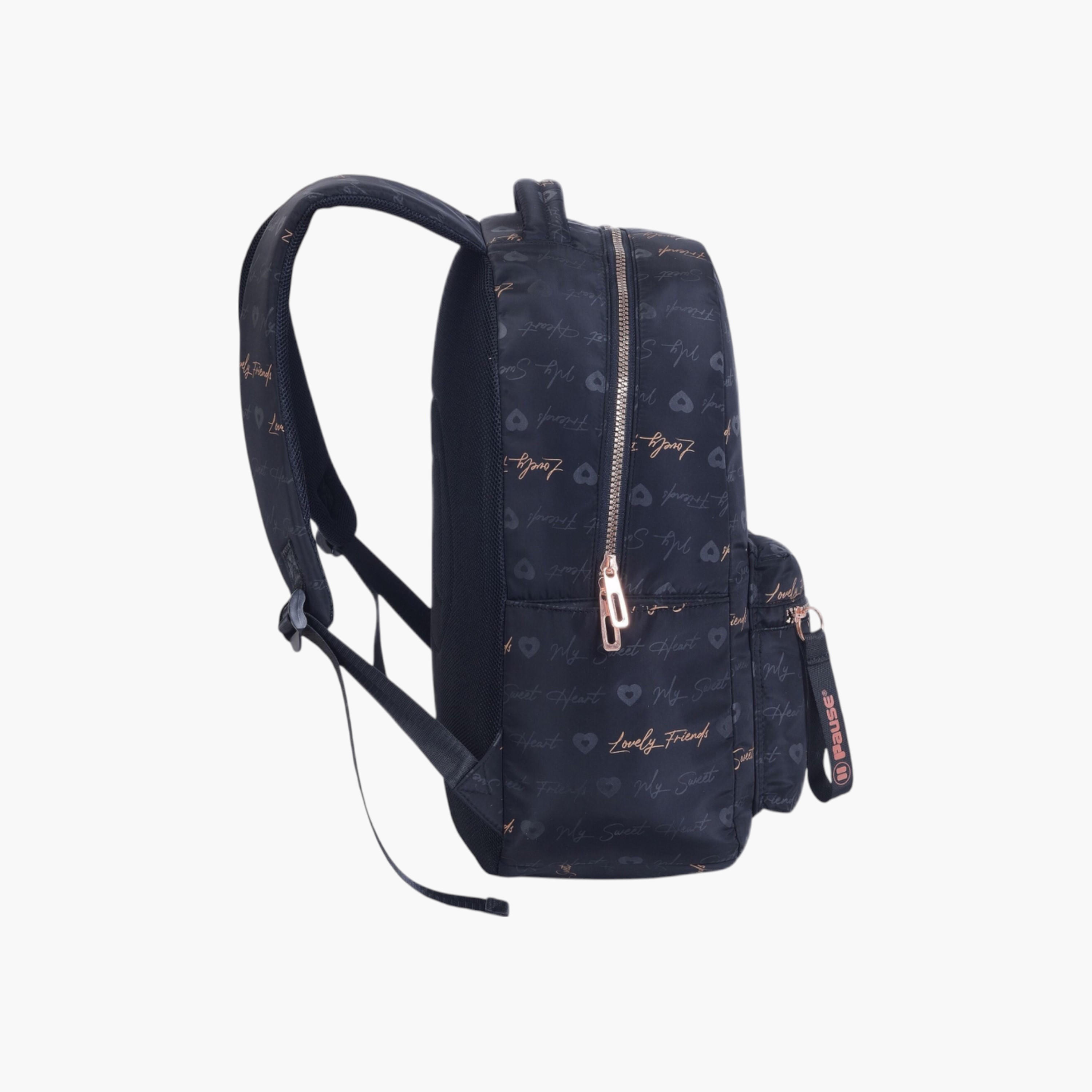شنطة ظهر بأحزمة قابلة للتعديل وسحاب إغلاق وطبعات من بوز - 6x12x21 سم-school-bagsandbackpacks-backpacks-image-3