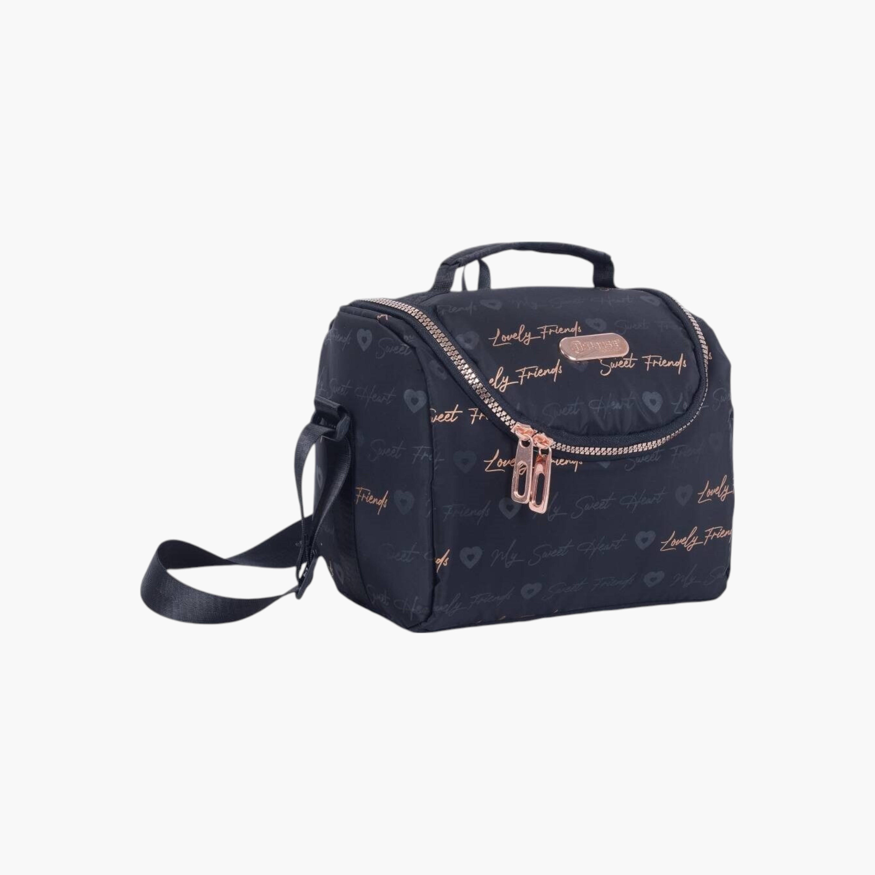 PAUSE Typography Print Insulated Lunch Bag with Zip Closure-school-lunchessentials-lunchbags-image-2