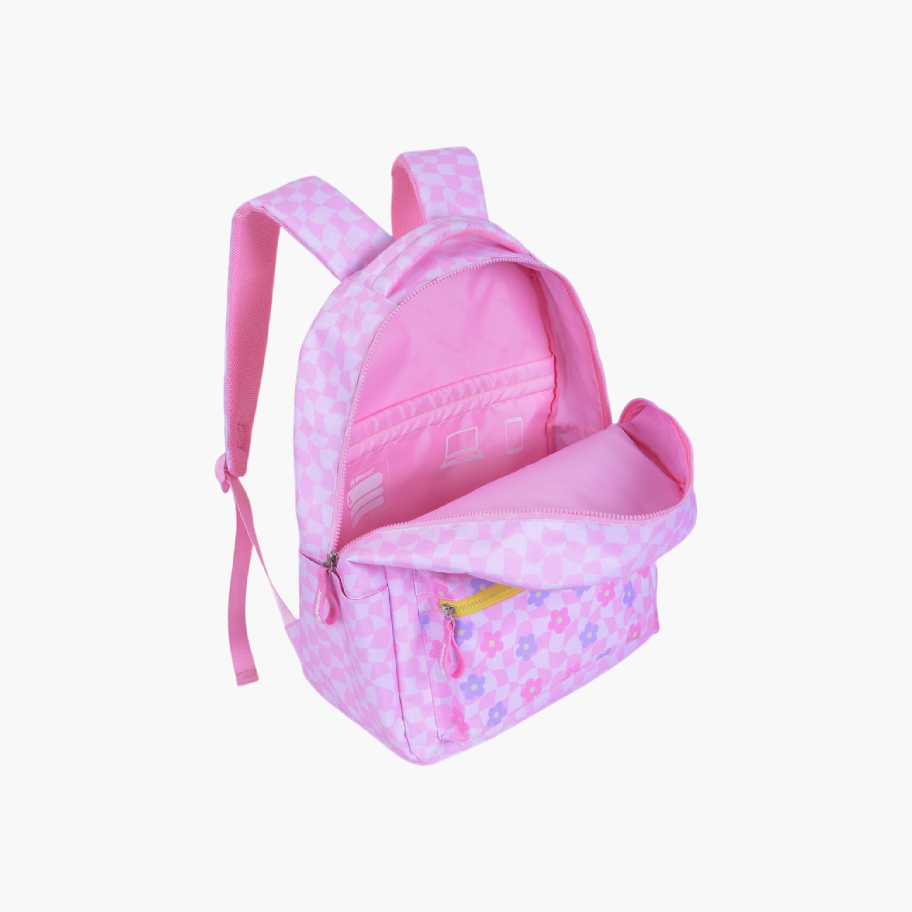 PAUSE Printed Backpack with Adjustable Straps and Zip Closure - 6x12x21 cms-school-bagsandbackpacks-backpacks-image-3