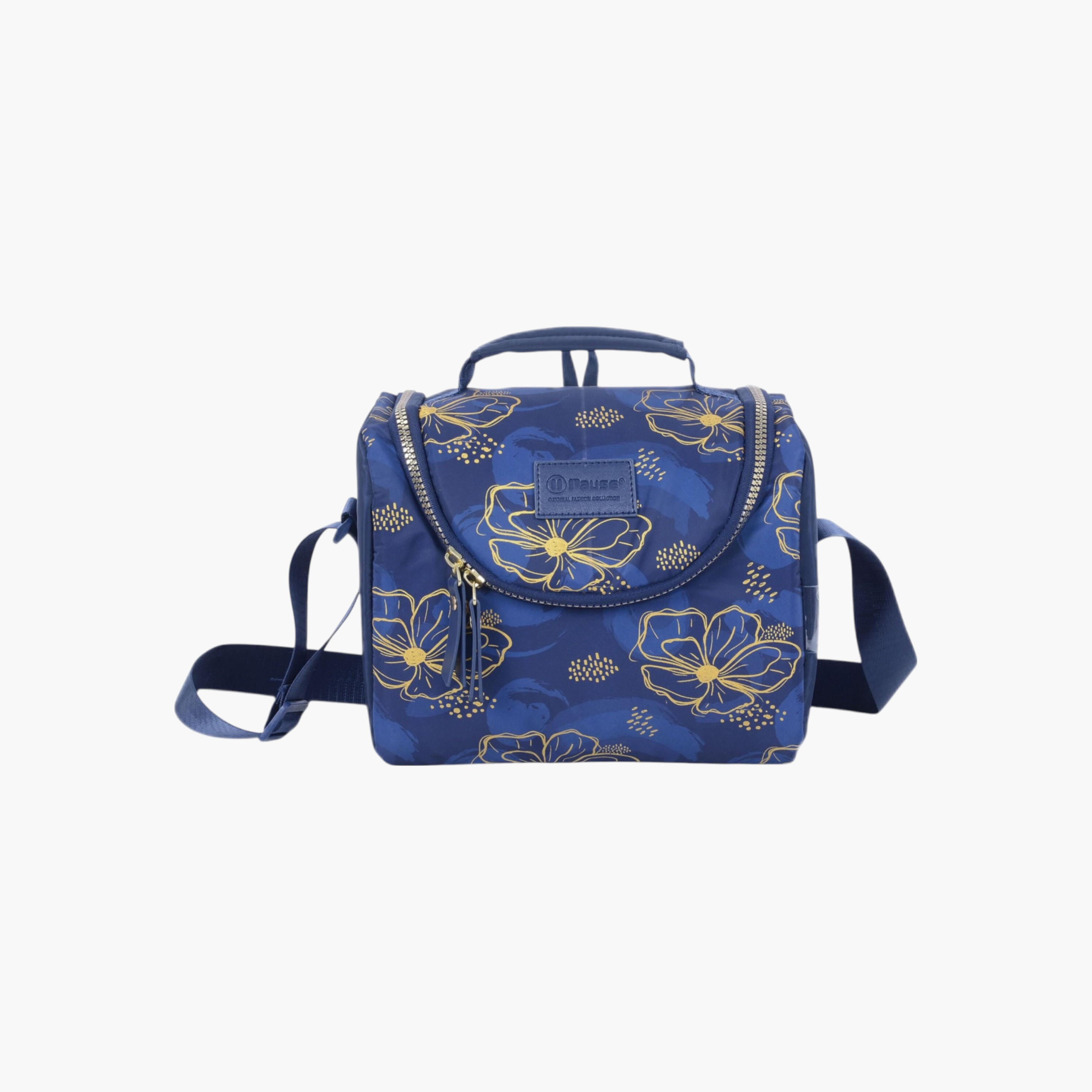شنطة غداء عازلة بسحاب إغلاق وطبعات زهرية من بوز-school-lunchessentials-lunchbags-image-2