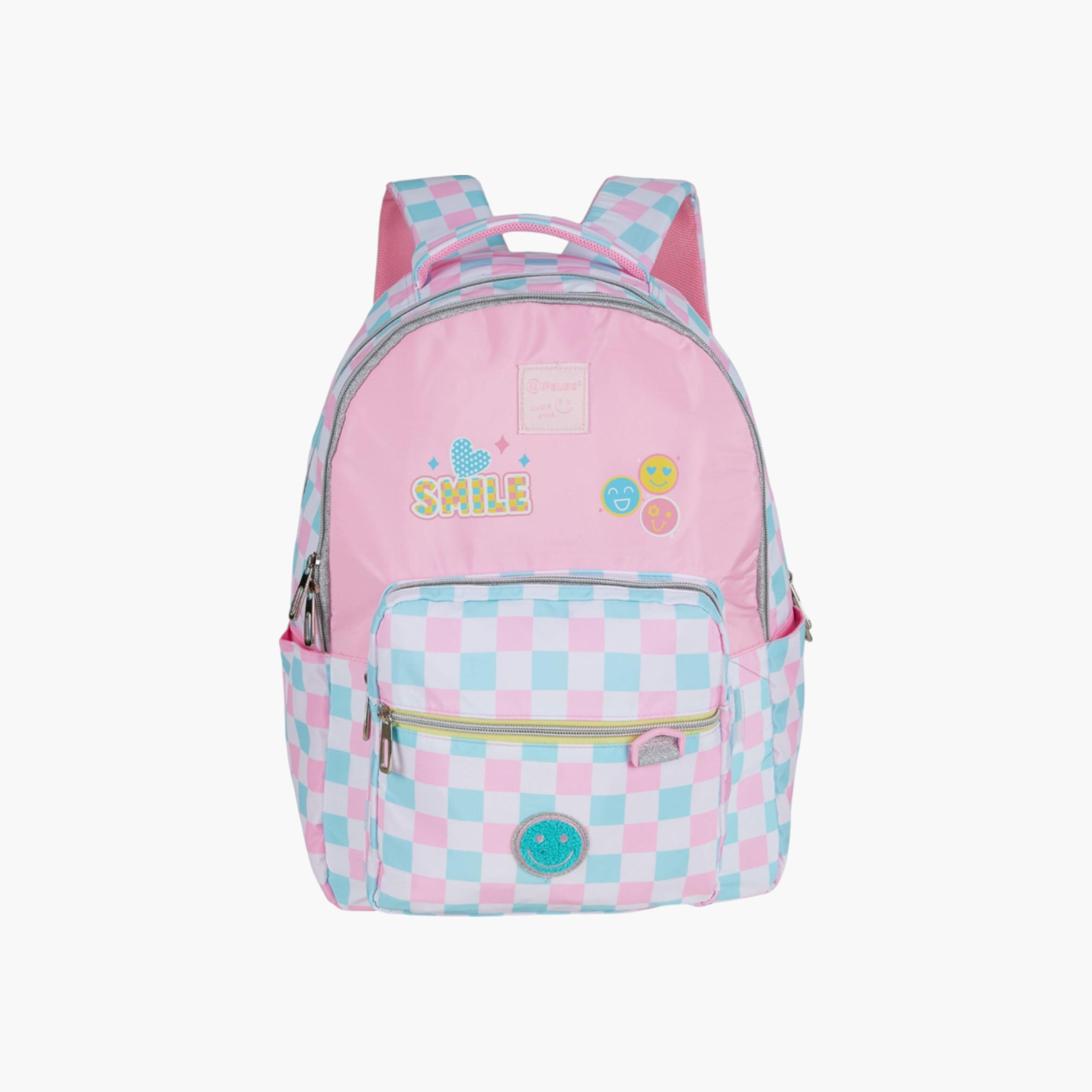 شنطة ظهر بأحزمة قابلة للتعديل وسحاب إغلاق وطبعات من بوز - 6x12x21 سم-school-bagsandbackpacks-backpacks-image-1