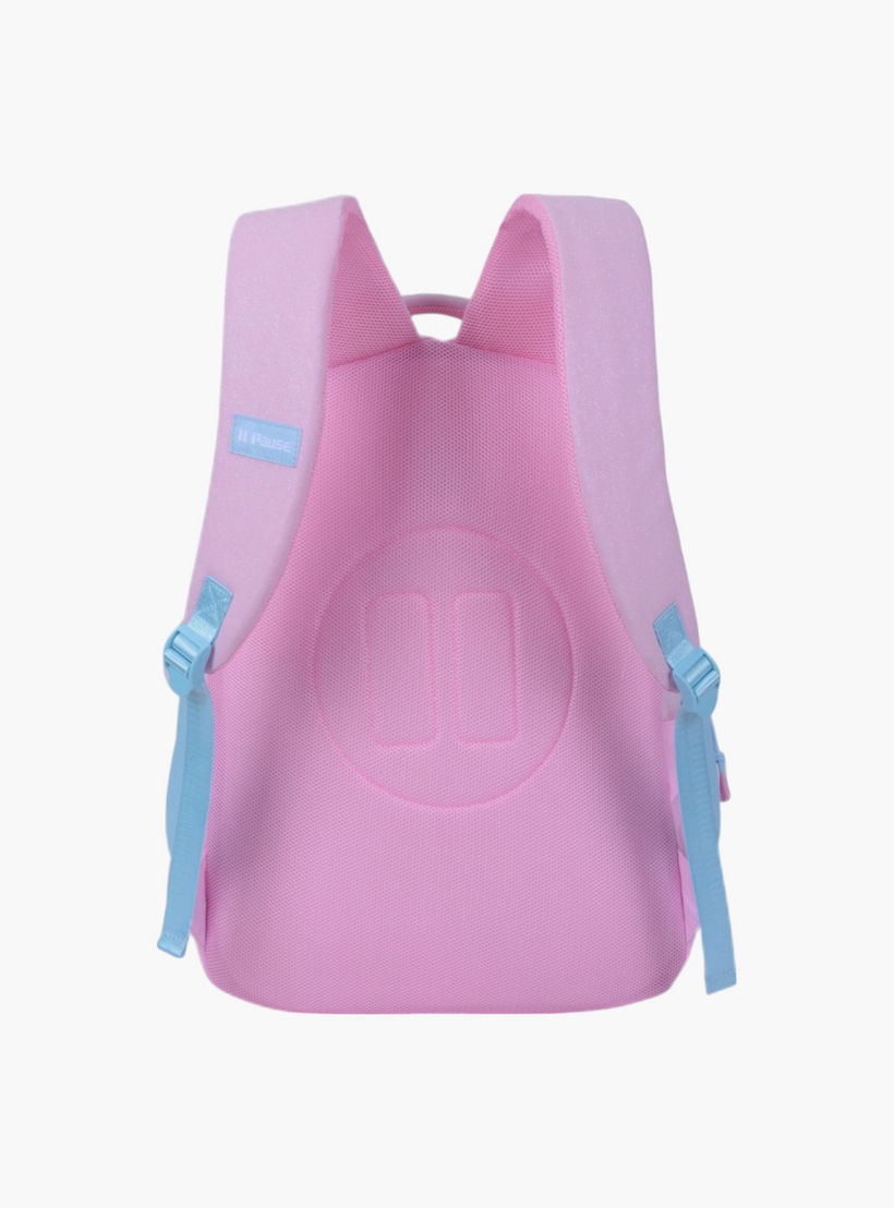 PAUSE Confetti Accent Backpack with Adjustable Straps and Zip Closure - 6x12x21 cms-school-bagsandbackpacks-backpacks-image-3