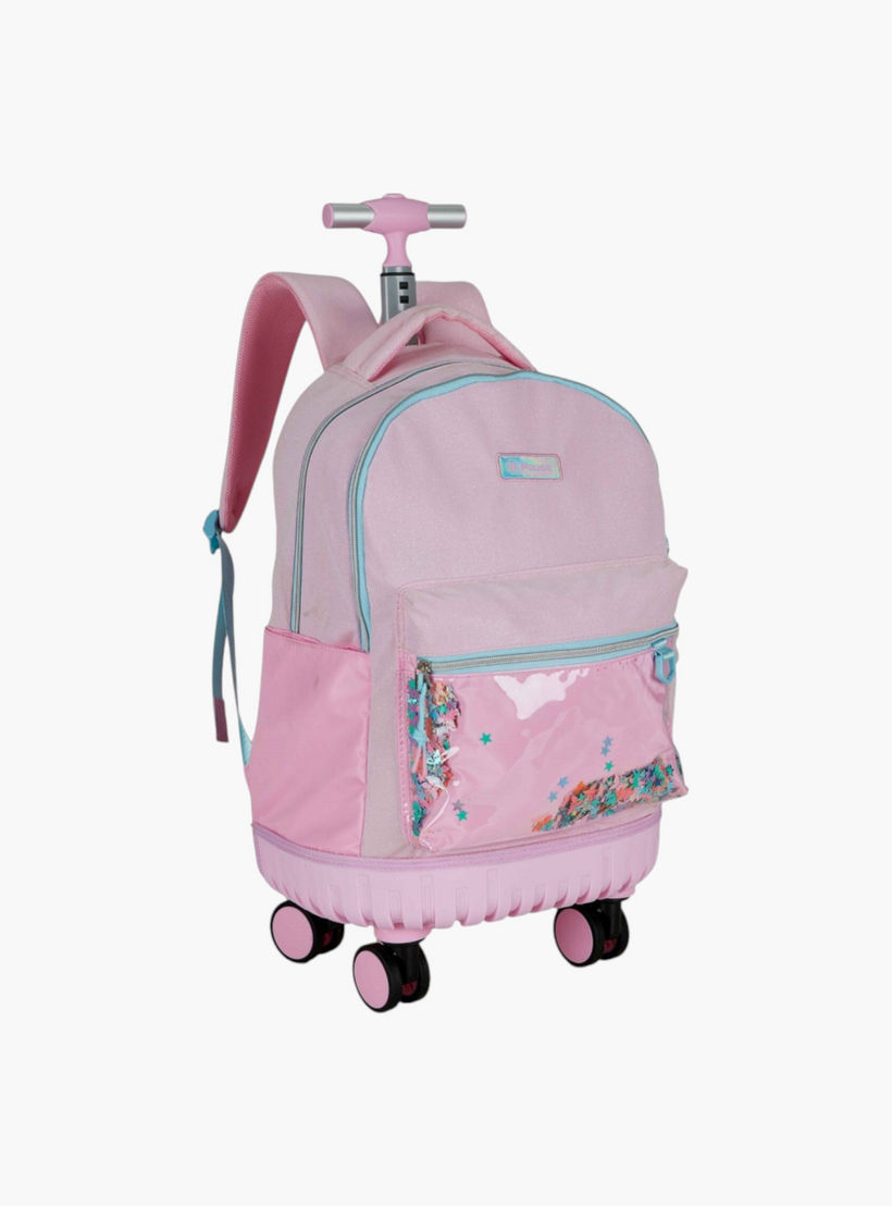 PAUSE Confetti Accent Backpack with Adjustable Straps and Zip Closure - 6x12x21 cms-school-bagsandbackpacks-backpacks-image-4