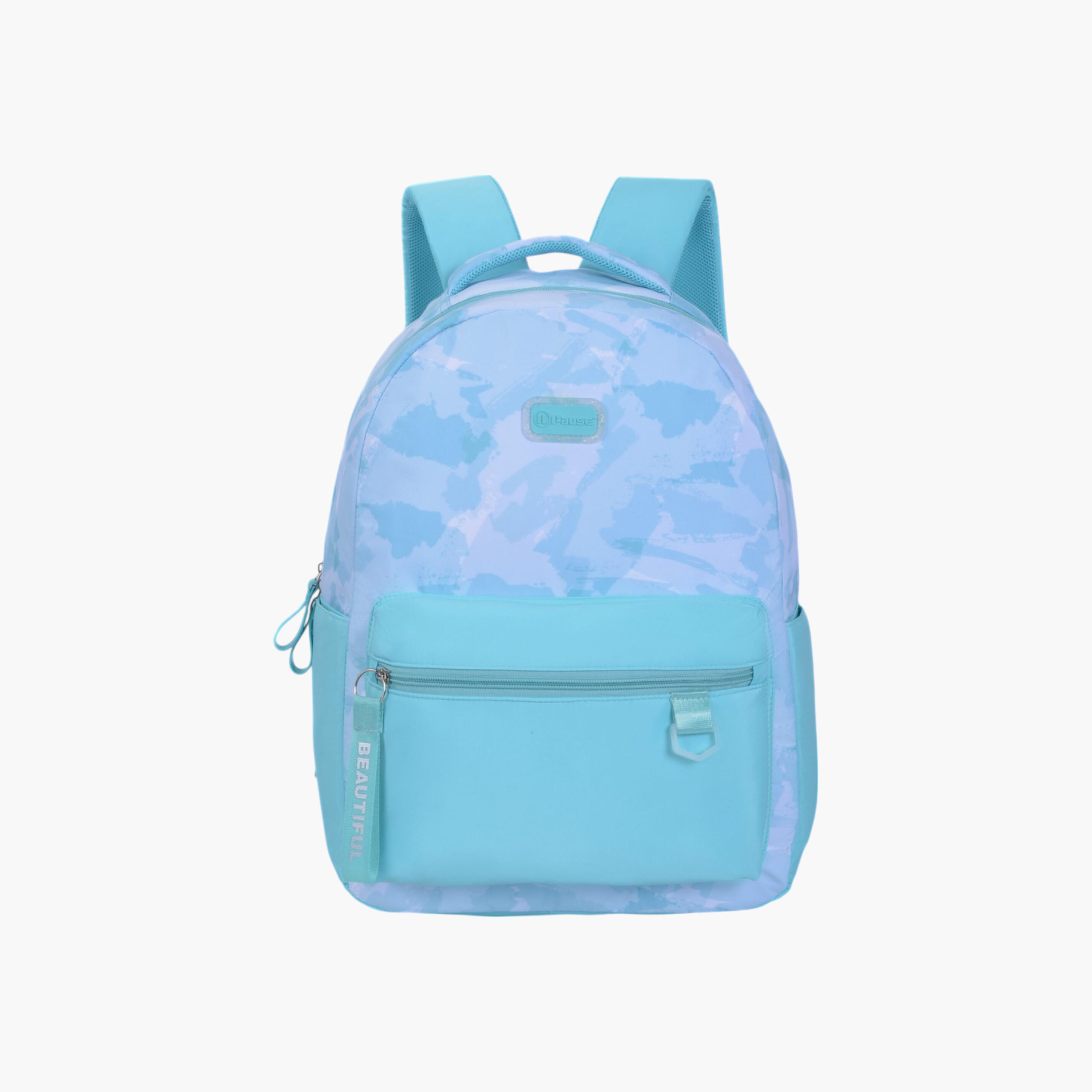 PAUSE Printed Backpack with Adjustable Straps and Zip Closure - 6x12x21 cms-school-bagsandbackpacks-backpacks-image-1