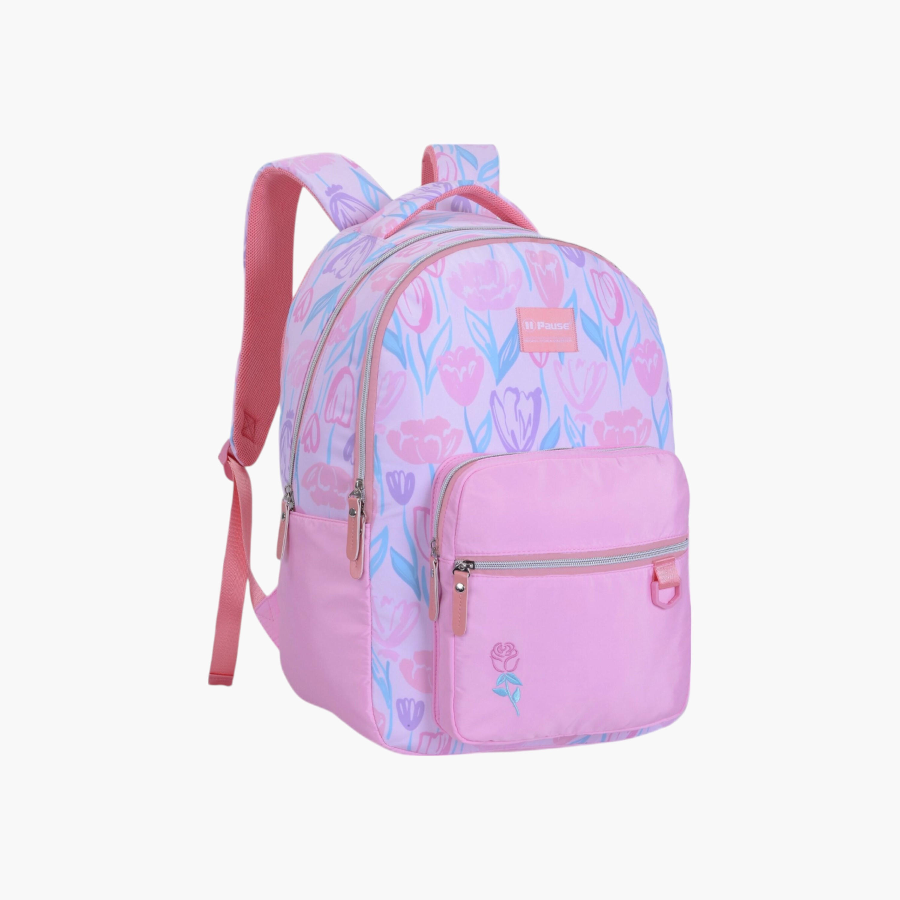 PAUSE Printed School Backpack with Adjustable Shoulder Straps - 12x21 cms-school-bagsandbackpacks-backpacks-image-2