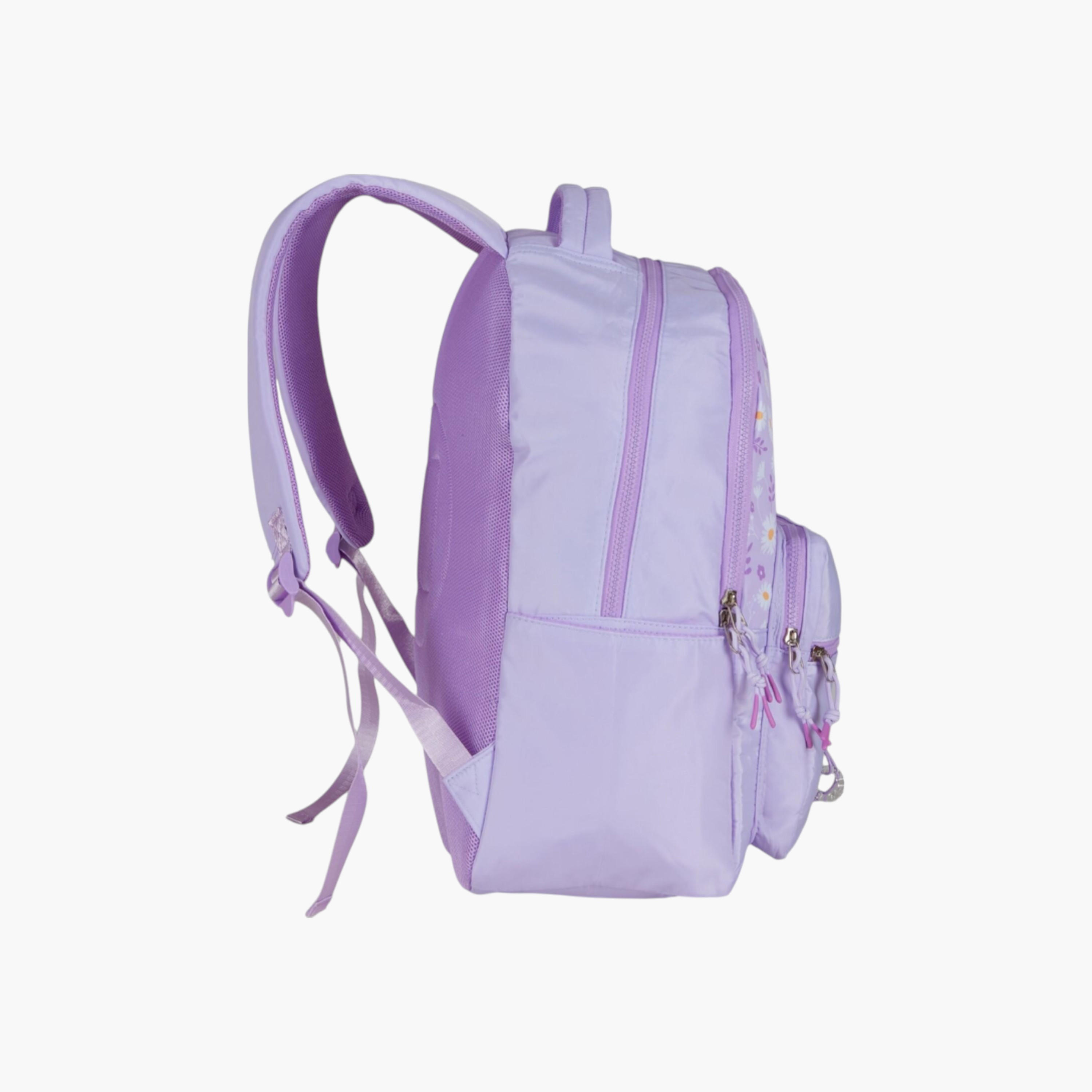 PAUSE Printed Backpack with Adjustable Straps and Zip Closure - 6x12x21 cms-school-bagsandbackpacks-backpacks-image-2