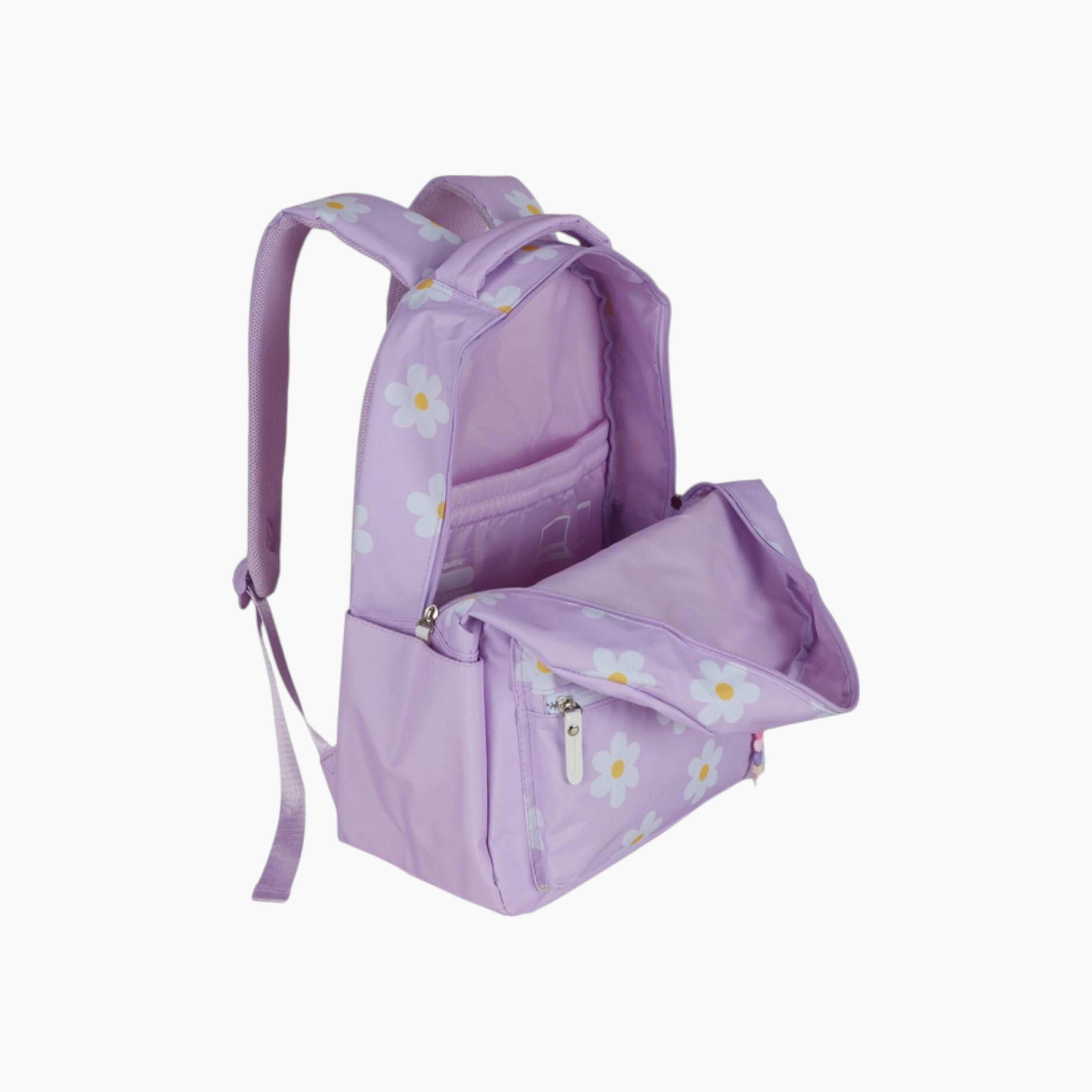 شنطة ظهر مدرسية بحمالات كتف قابلة للتعديل وطبعات من بوز - 12x21سم-school-bagsandbackpacks-backpacks-image-4