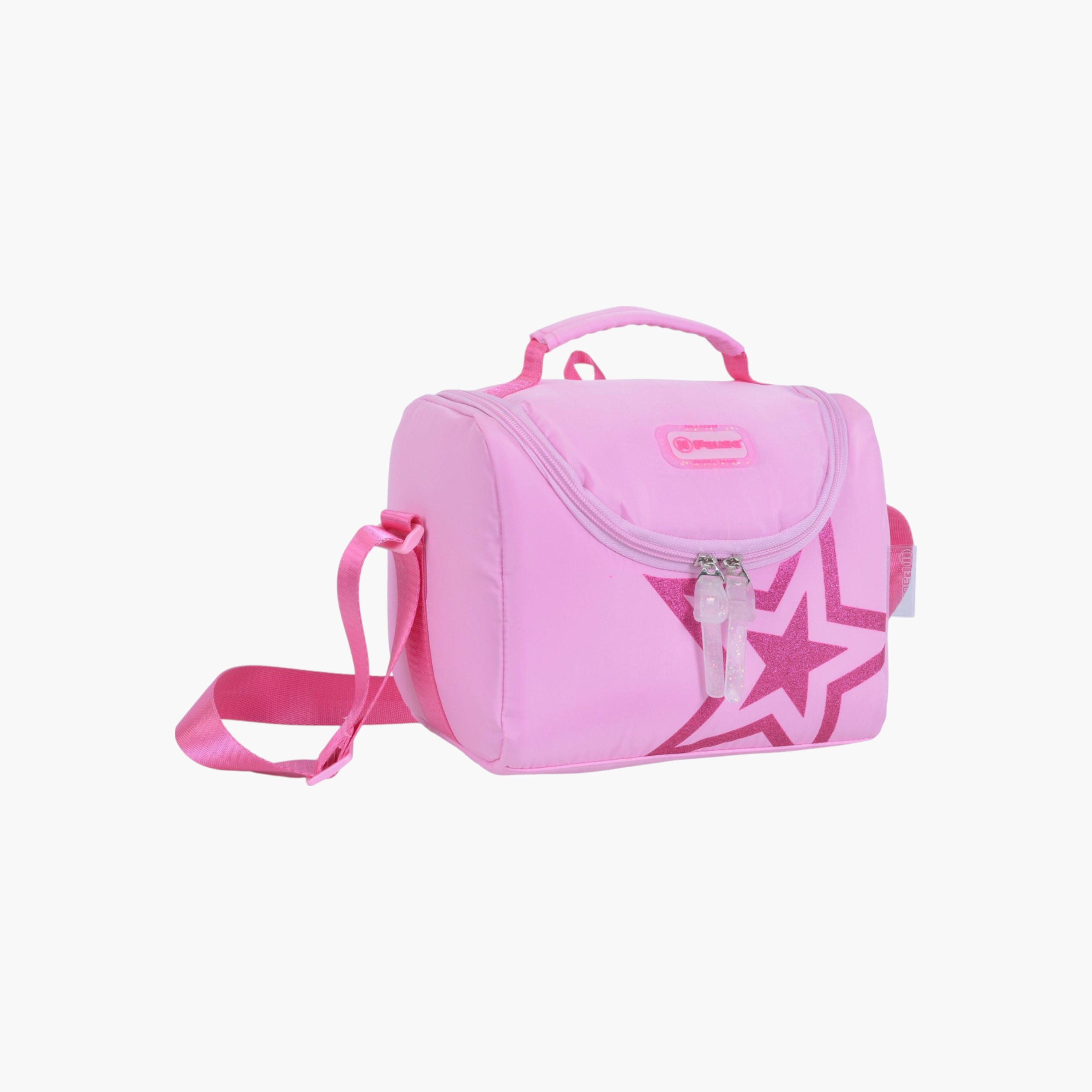 PAUSE Star Print Insulated Lunch Bag with Zip Closure-school-lunchessentials-lunchbags-image-2