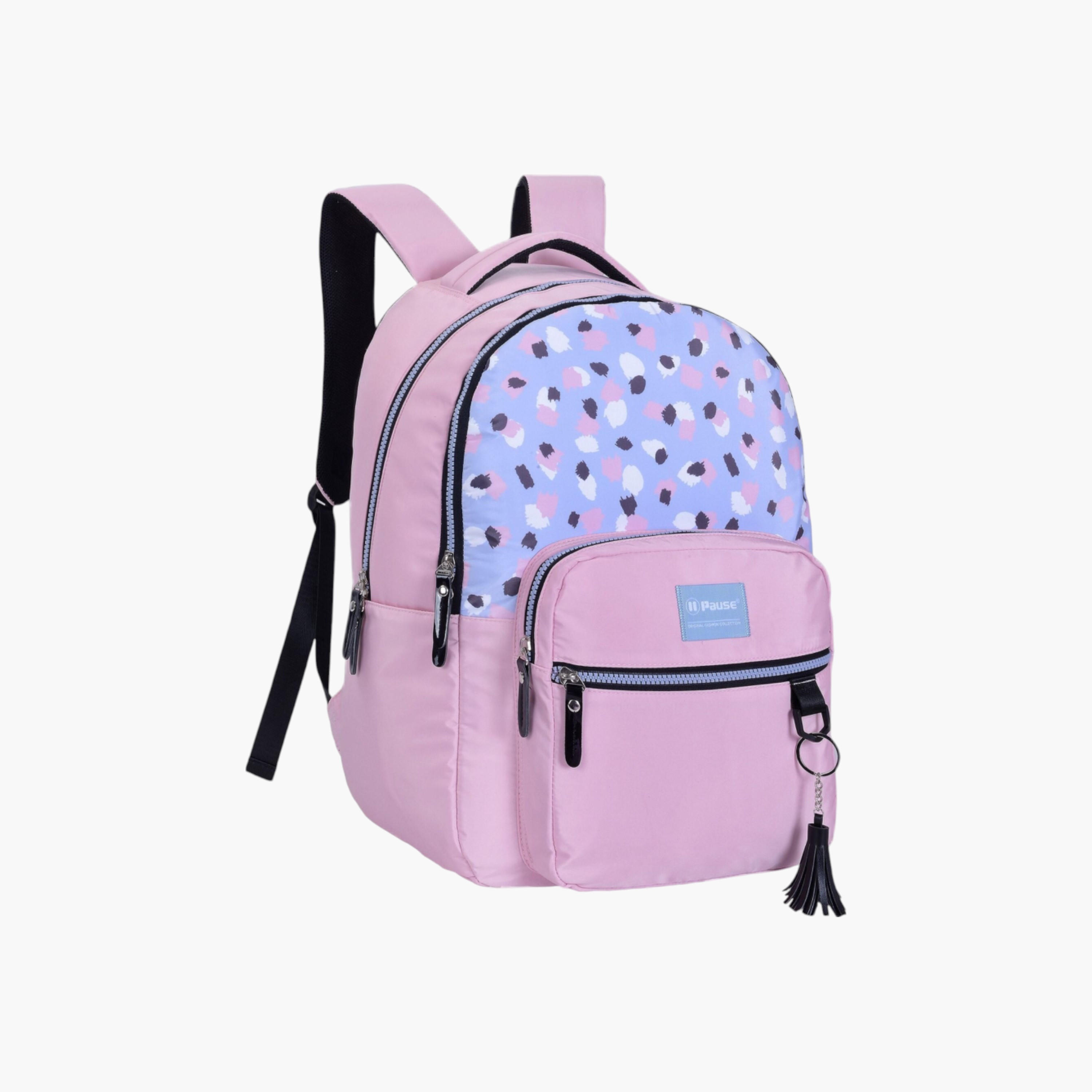 PAUSE Printed School Backpack with Adjustable Shoulder Straps - 12x21 cms-school-bagsandbackpacks-backpacks-image-1