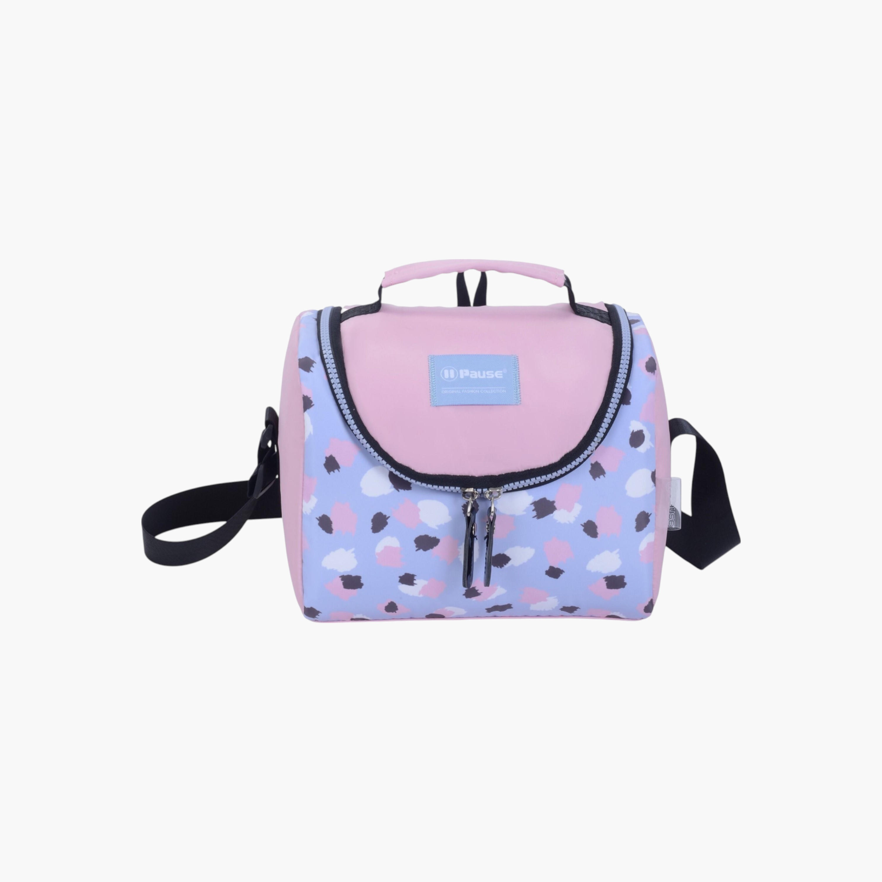 PAUSE Printed Insulated Lunch Bag with Zip Closure-school-lunchessentials-lunchbags-image-2
