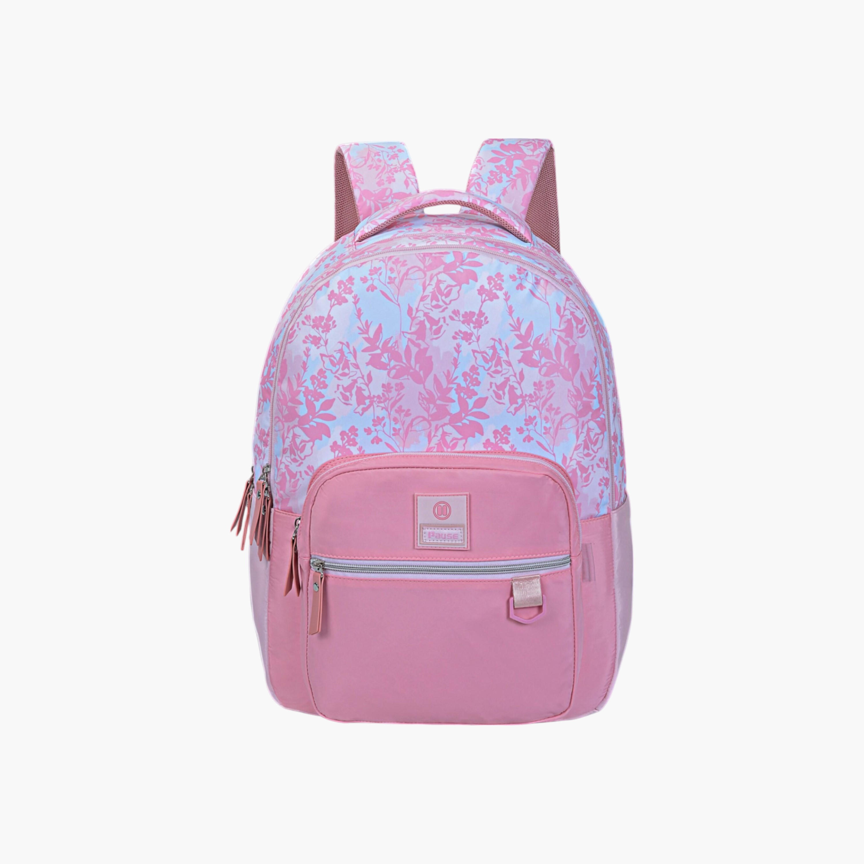 شنطة ظهر بأحزمة قابلة للتعديل وسحاب إغلاق وطبعات من بوز - 6x12x21 سم-school-bagsandbackpacks-backpacks-image-1