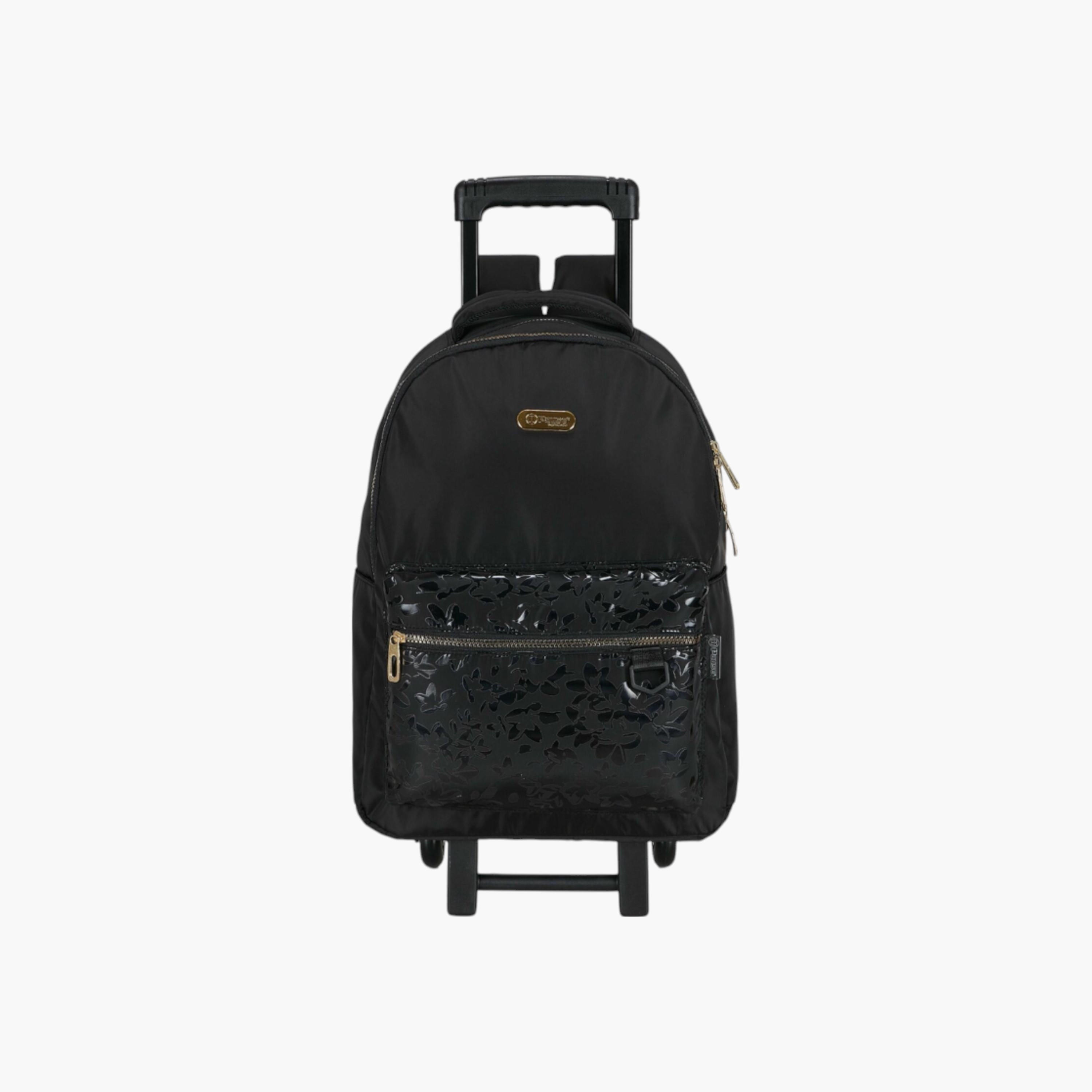 شنطة ظهر ترولي بمقبض قابل للسحب وطبعات من بوز - 27x10x31 سم-school-bagsandbackpacks-trolleybags-image-1
