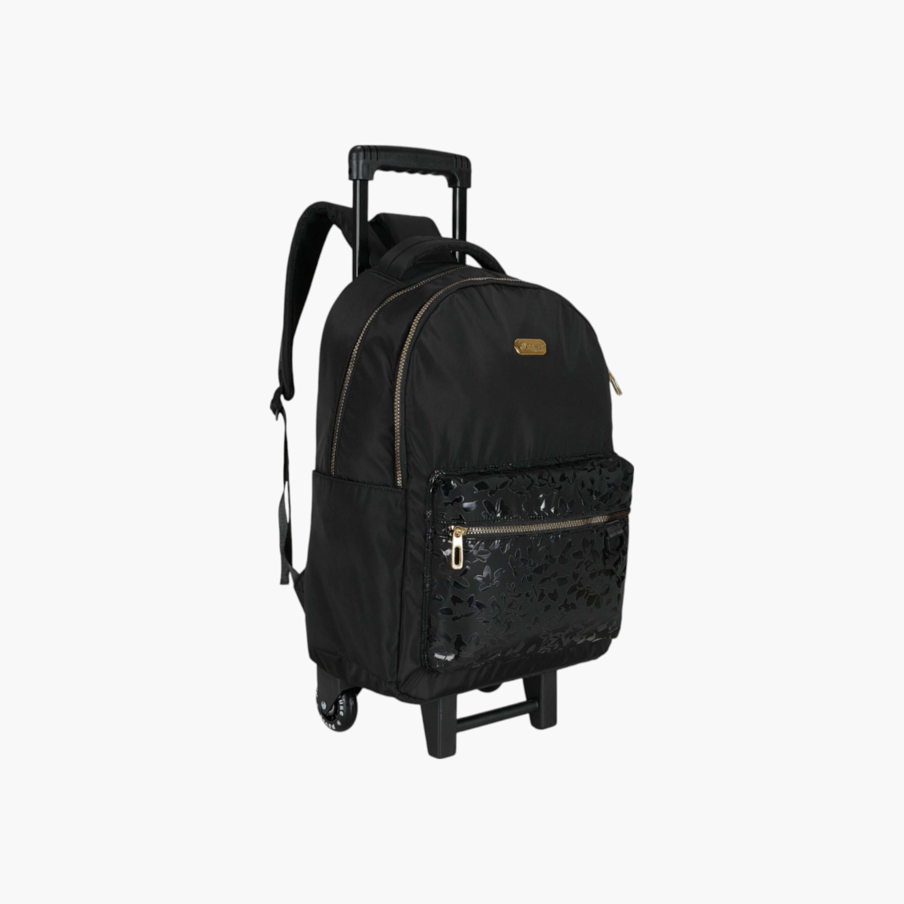 شنطة ظهر ترولي بمقبض قابل للسحب وطبعات من بوز - 27x10x31 سم-school-bagsandbackpacks-trolleybags-image-2