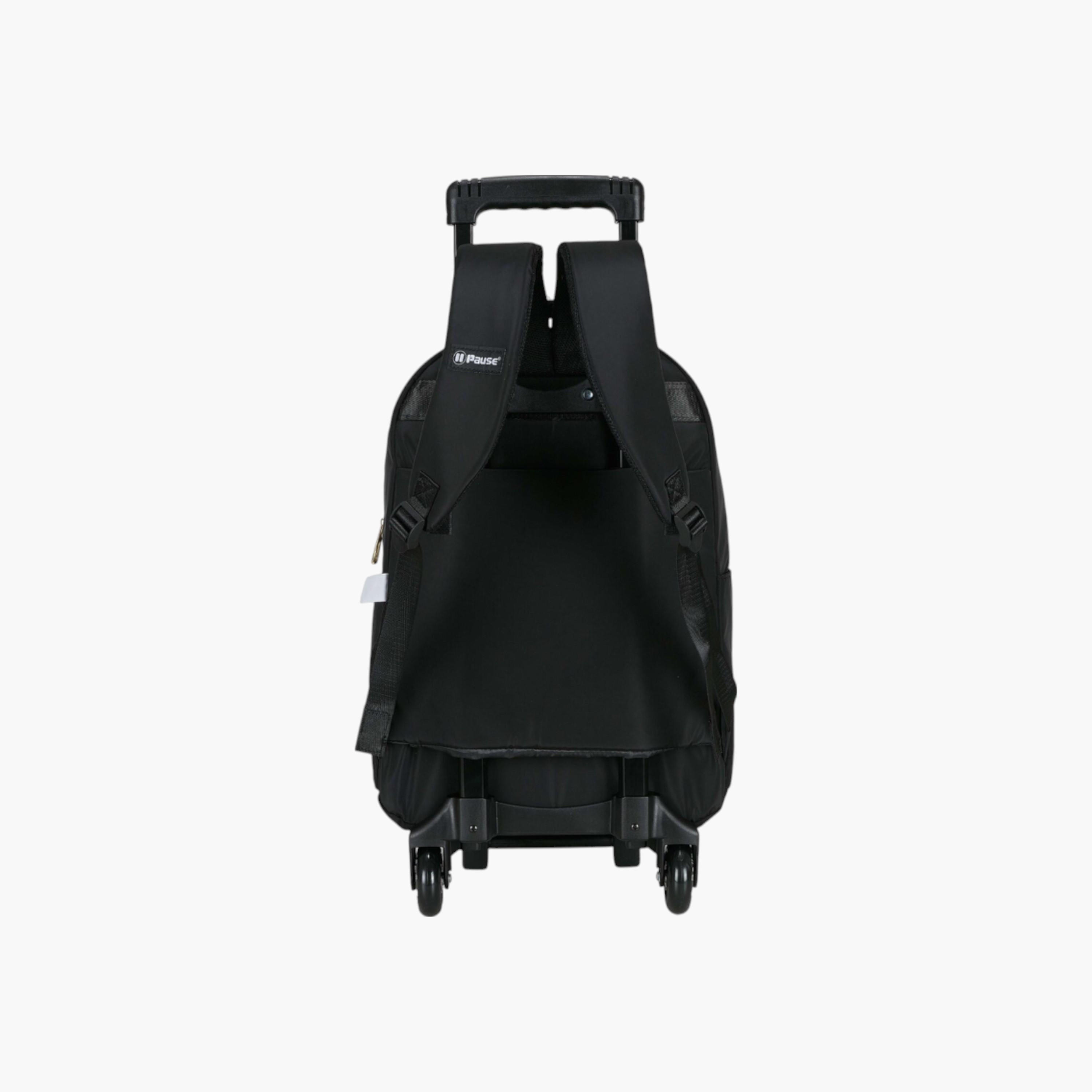 شنطة ظهر ترولي بمقبض قابل للسحب وطبعات من بوز - 27x10x31 سم-school-bagsandbackpacks-trolleybags-image-3