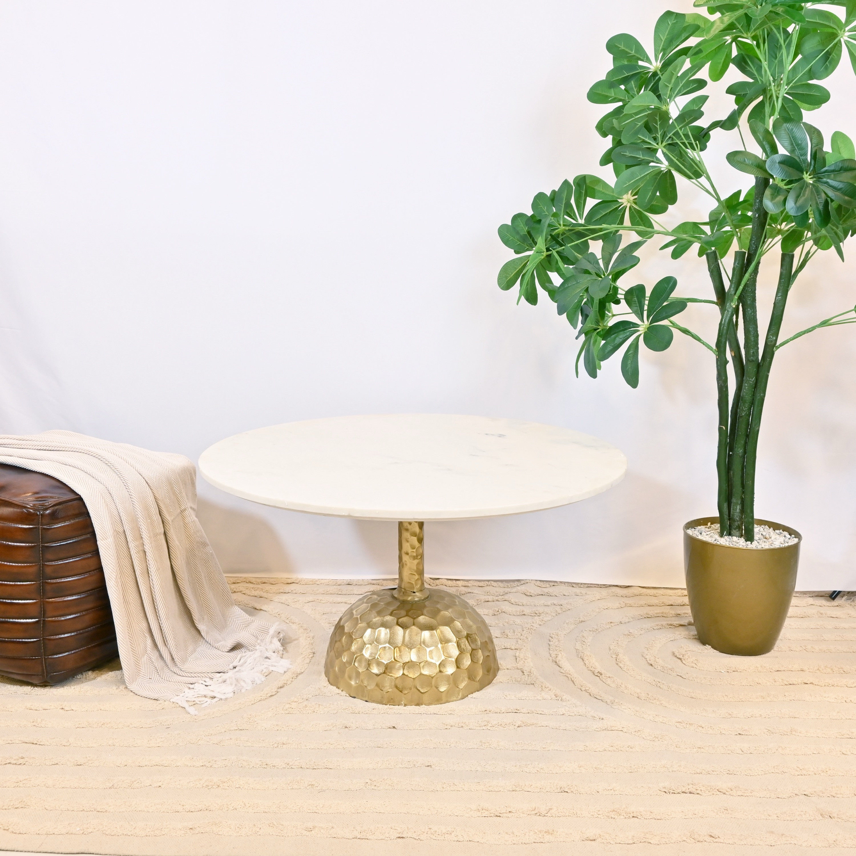 Crafted by Lifestyle Marble Top Coffee Table-furniture-livingroom-coffeetables-image-2