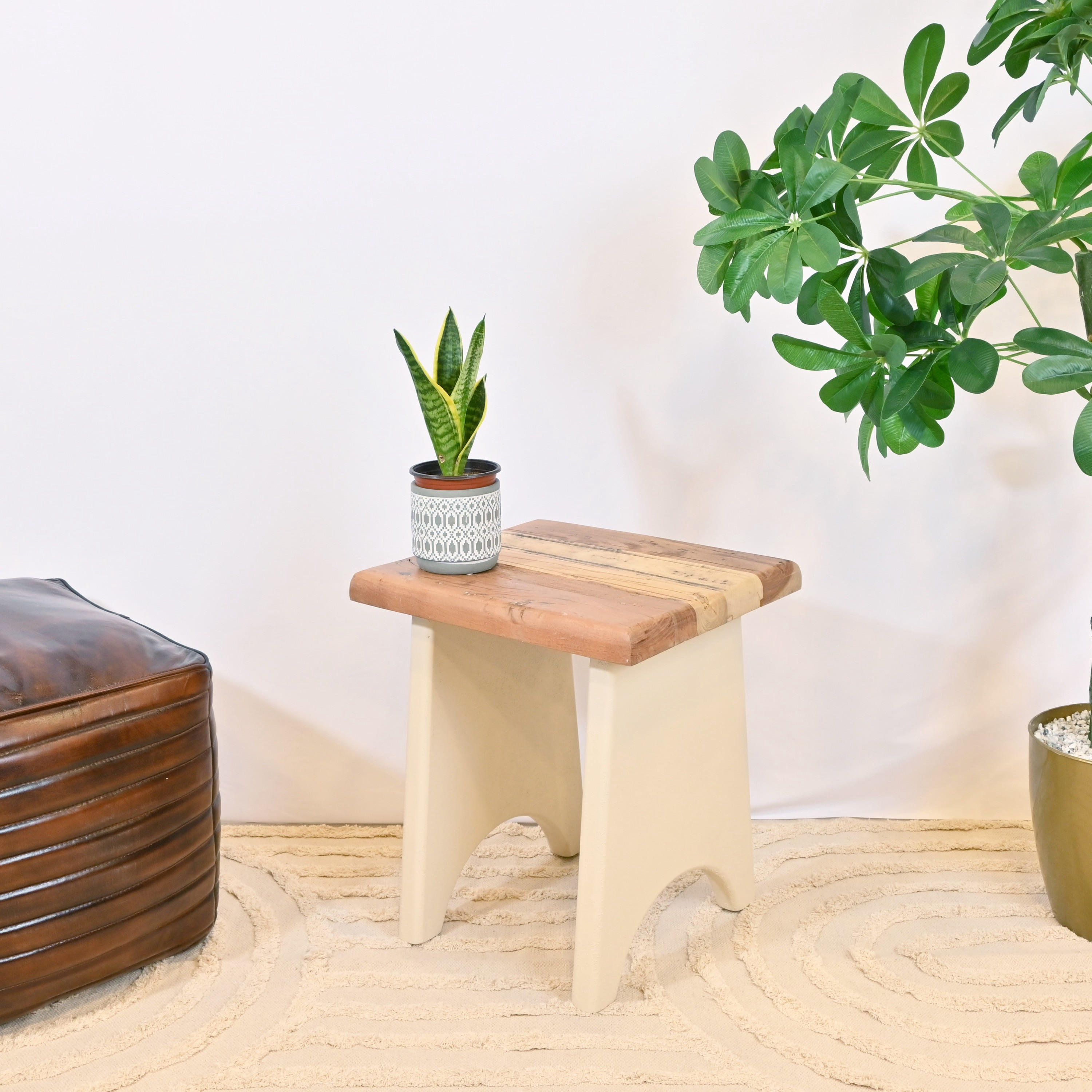 Crafted by Lifestyle Wooden Top Accent Table-furniture-livingroom-sideandendtables-image-1
