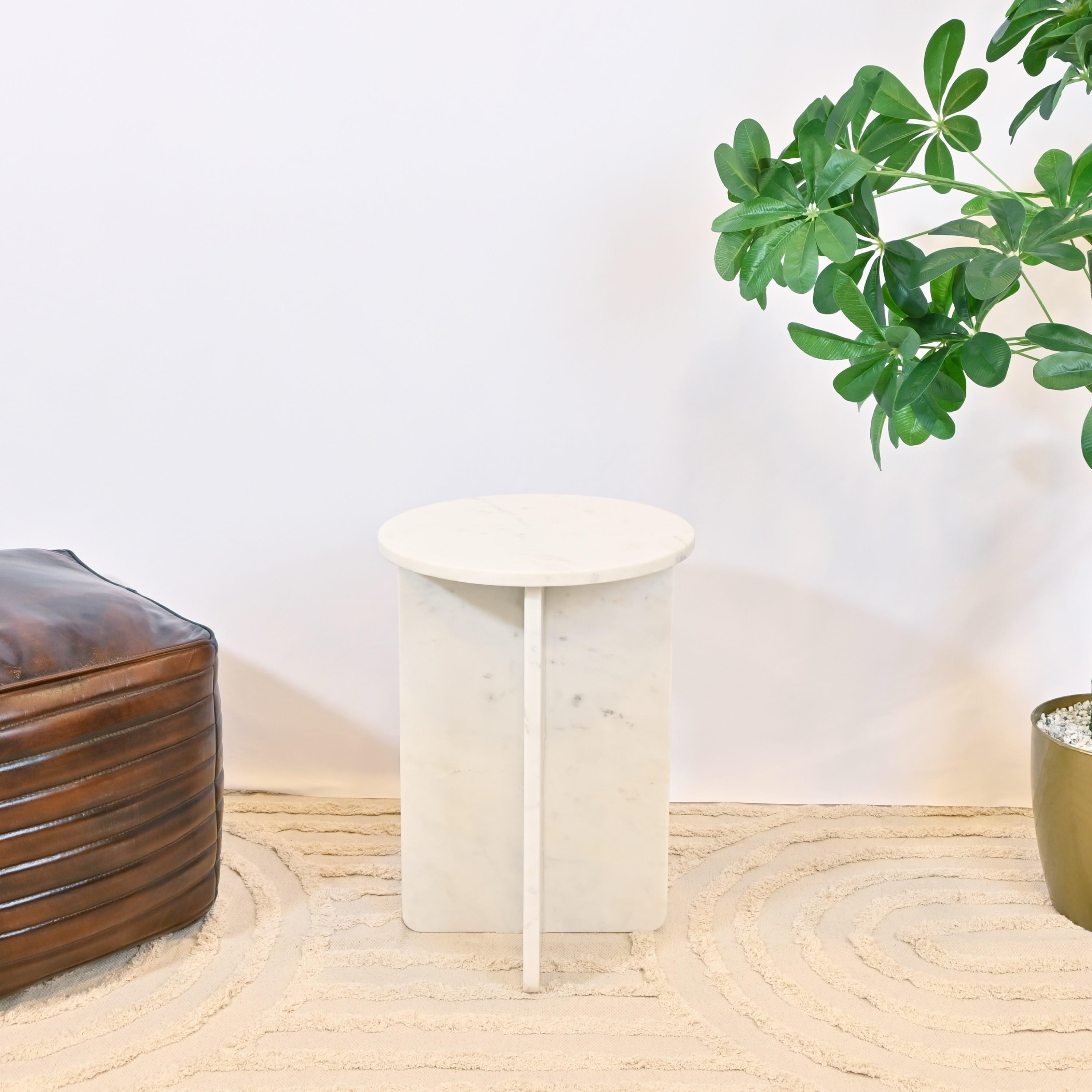 طاولة جانبية بسطح رخام صنعت بواسطة لايف ستايل-furniture-livingroom-sideandendtables-image-5