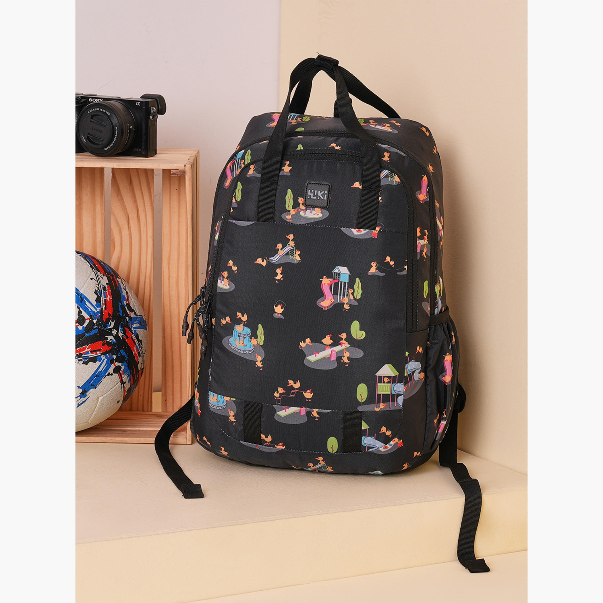 Wildcraft Wiki Printed Backpack with Adjustable Straps and Zip Closure - 16x16x42 cms-school-bagsandbackpacks-backpacks-image-11