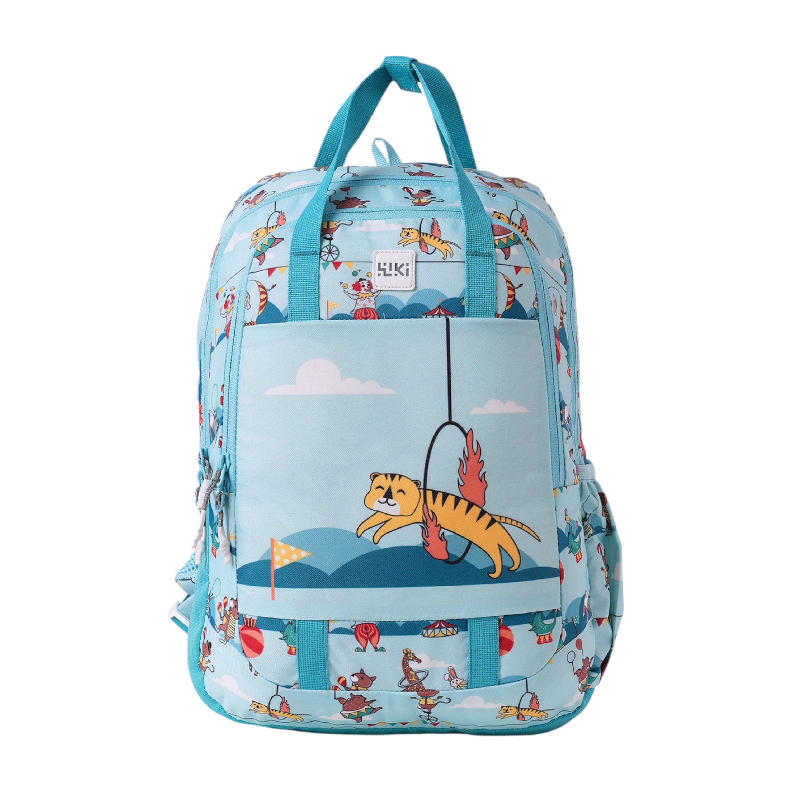 شنطة ظهر مدرسية بحمالات كتف قابلة للتعديل وطبعات من وايلد كرافت ويكي - 16x16x42 سم-school-bagsandbackpacks-backpacks-image-1