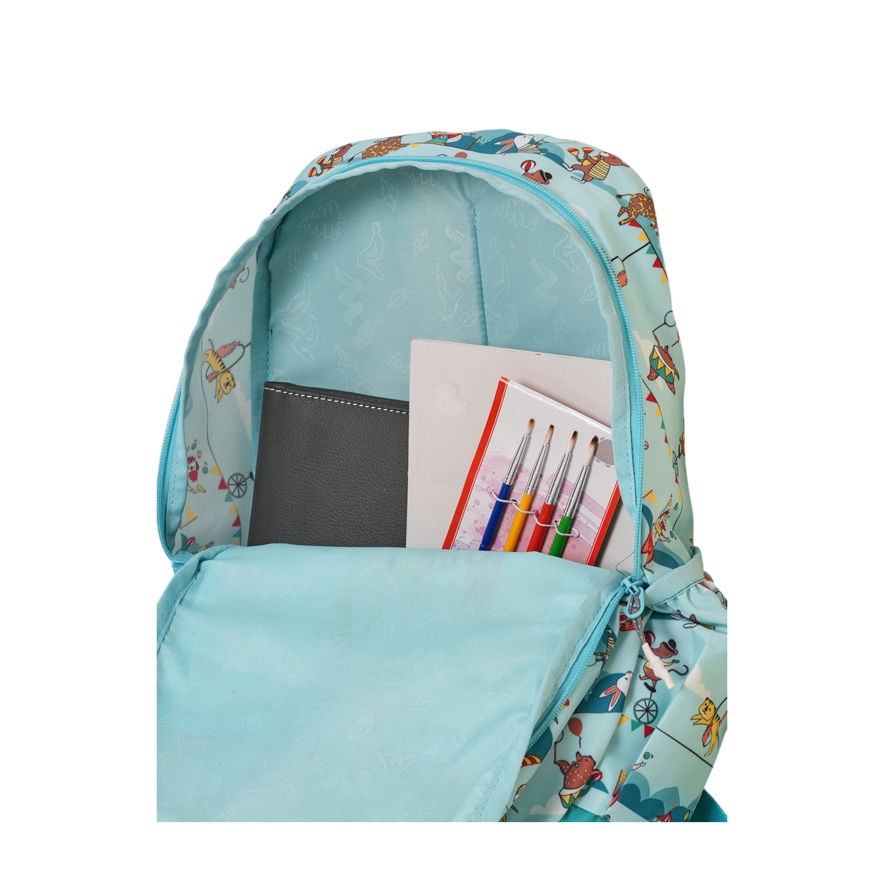 شنطة ظهر مدرسية بحمالات كتف قابلة للتعديل وطبعات من وايلد كرافت ويكي - 16x16x42 سم-school-bagsandbackpacks-backpacks-image-10
