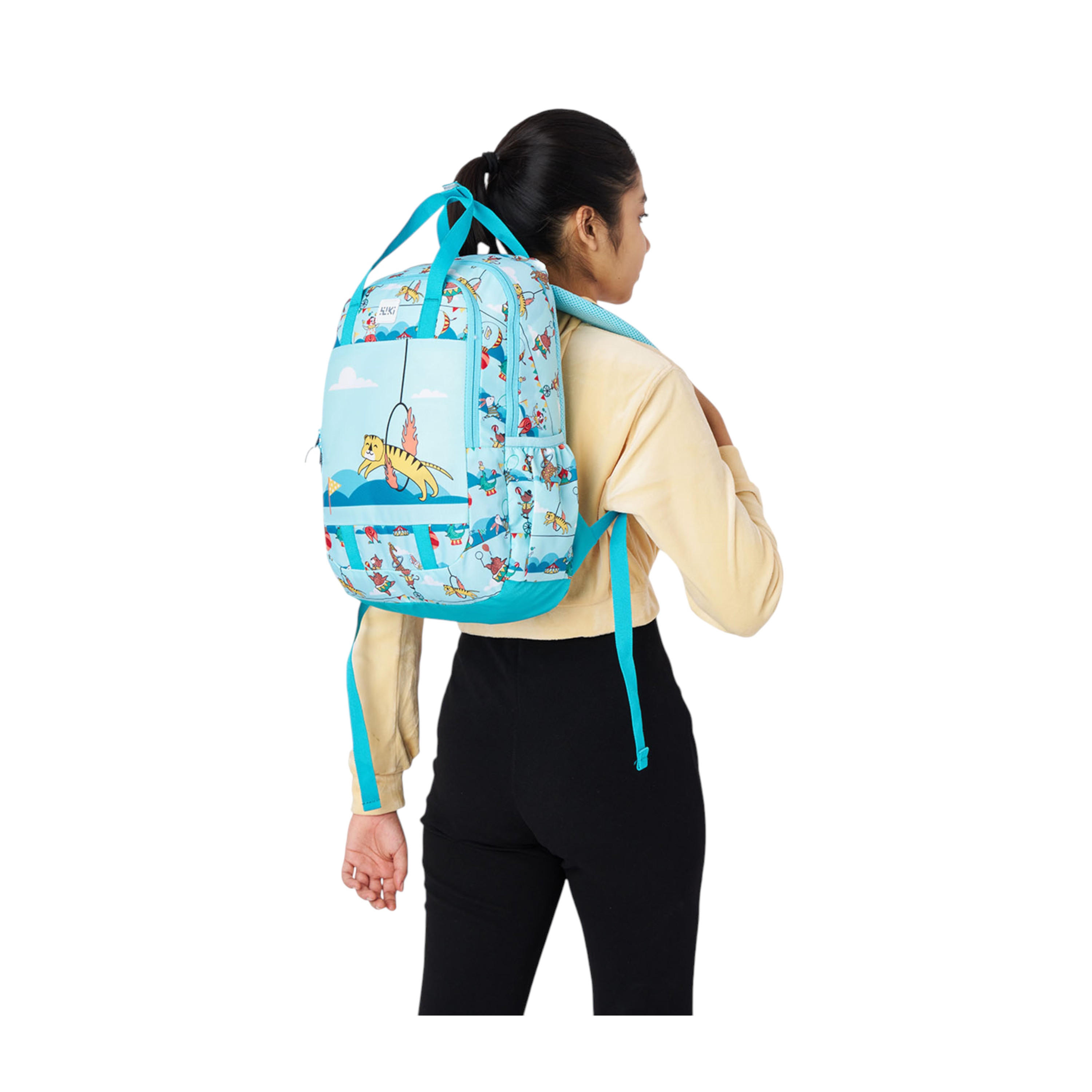 شنطة ظهر مدرسية بحمالات كتف قابلة للتعديل وطبعات من وايلد كرافت ويكي - 16x16x42 سم-school-bagsandbackpacks-backpacks-image-3