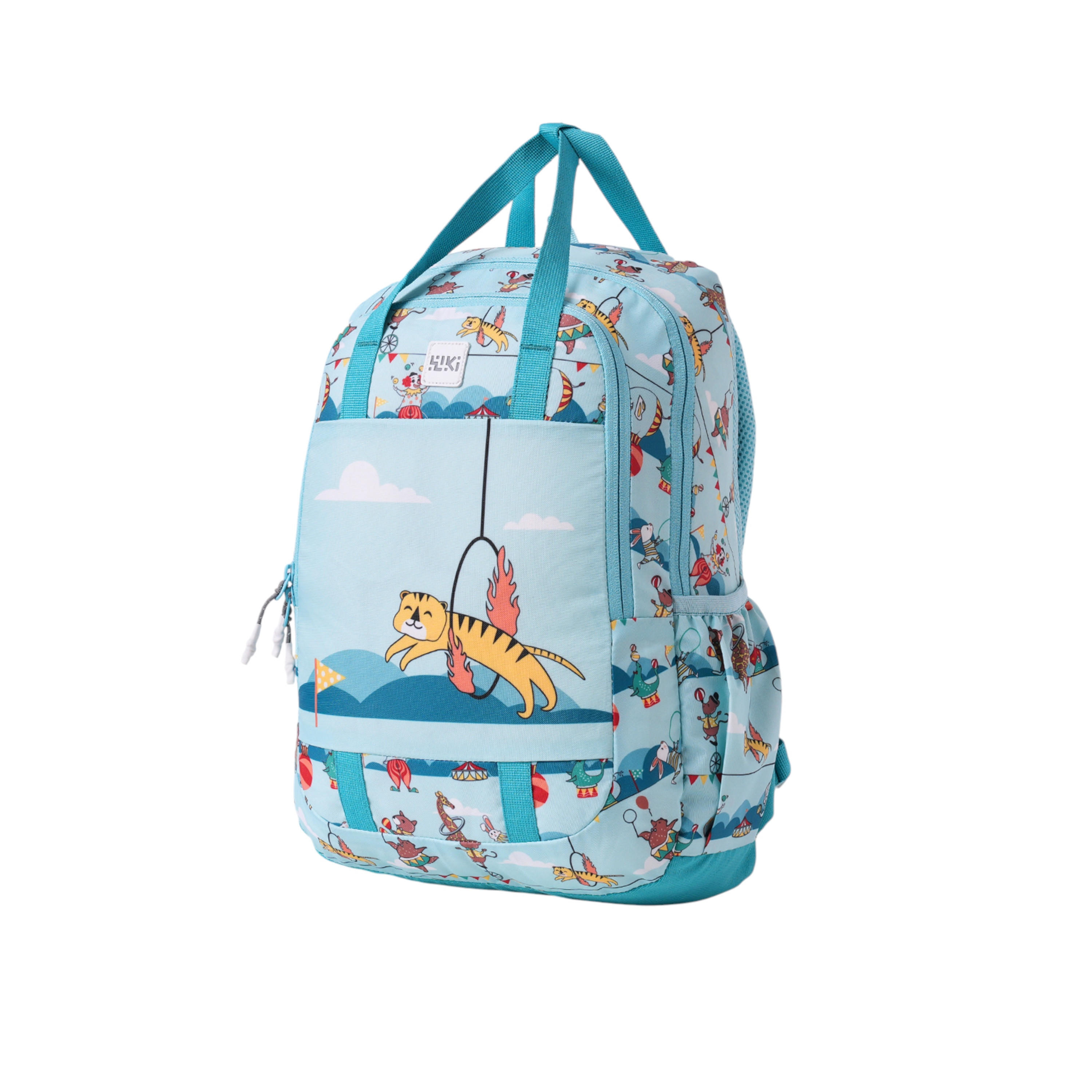 شنطة ظهر مدرسية بحمالات كتف قابلة للتعديل وطبعات من وايلد كرافت ويكي - 16x16x42 سم-school-bagsandbackpacks-backpacks-image-5