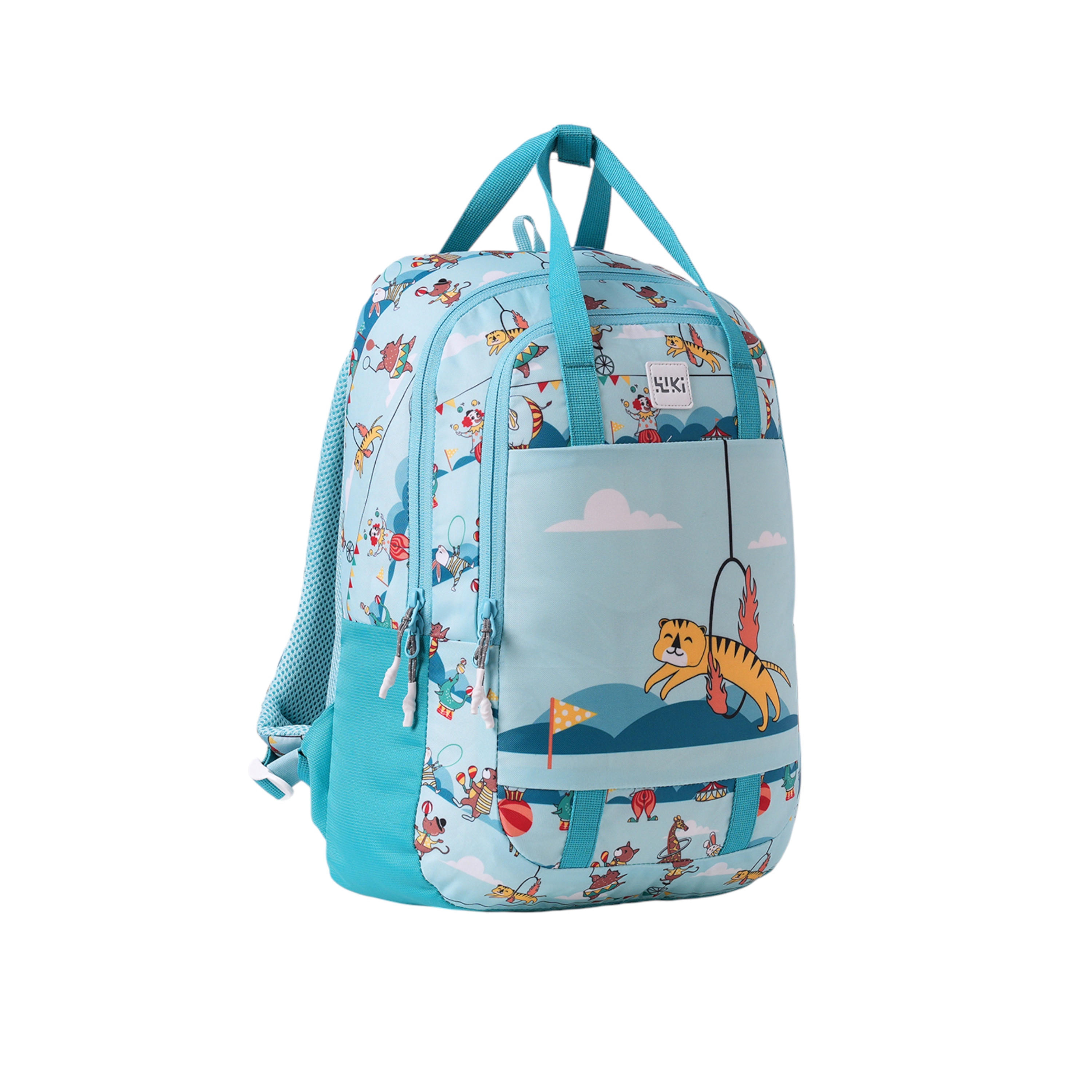 شنطة ظهر مدرسية بحمالات كتف قابلة للتعديل وطبعات من وايلد كرافت ويكي - 16x16x42 سم-school-bagsandbackpacks-backpacks-image-6