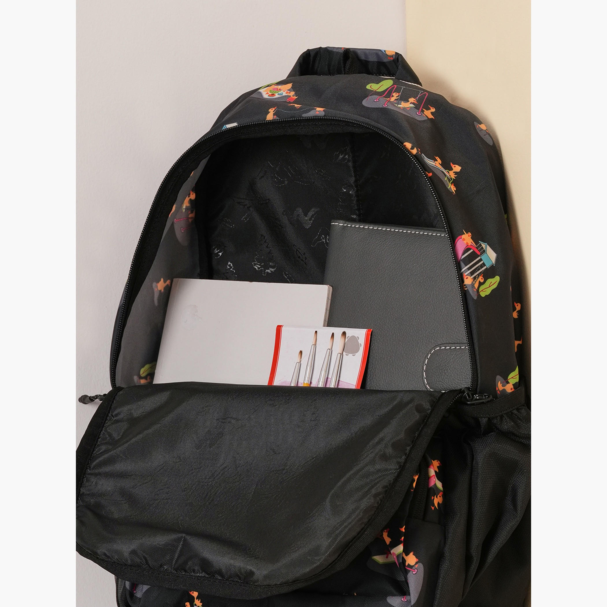 Wildcraft Wiki Duck Print School Backpack with Adjustable Shoulder Straps - 17x17x42 cms-school-bagsandbackpacks-backpacks-image-10