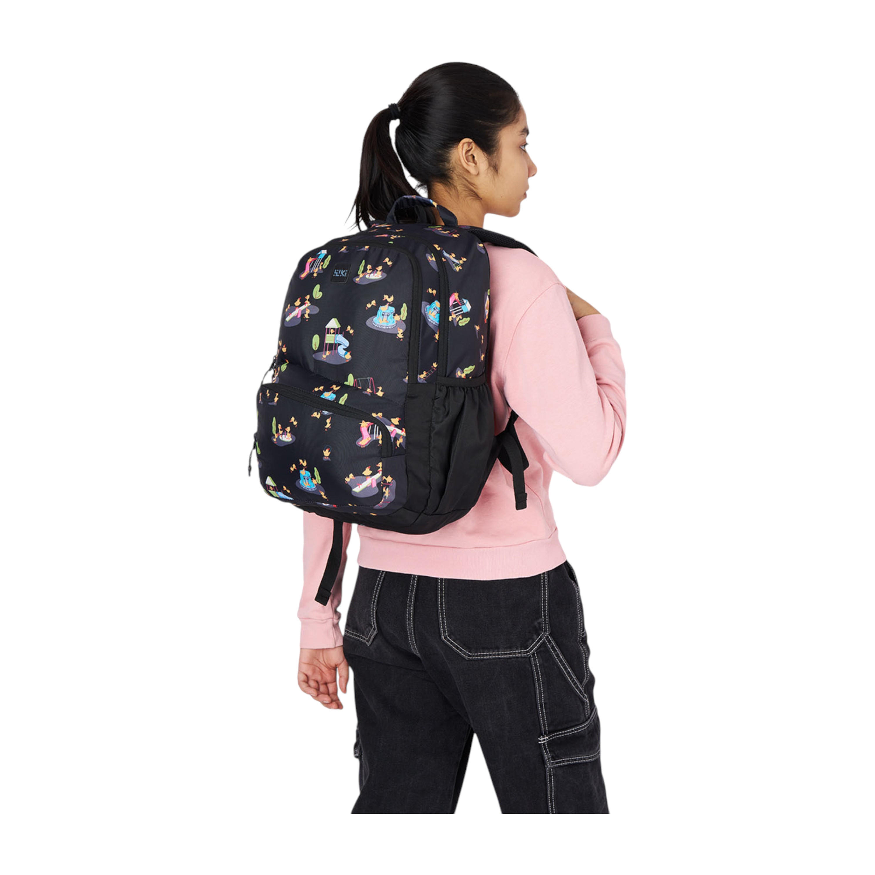Wildcraft Wiki Duck Print School Backpack with Adjustable Shoulder Straps - 17x17x42 cms-school-bagsandbackpacks-backpacks-image-3