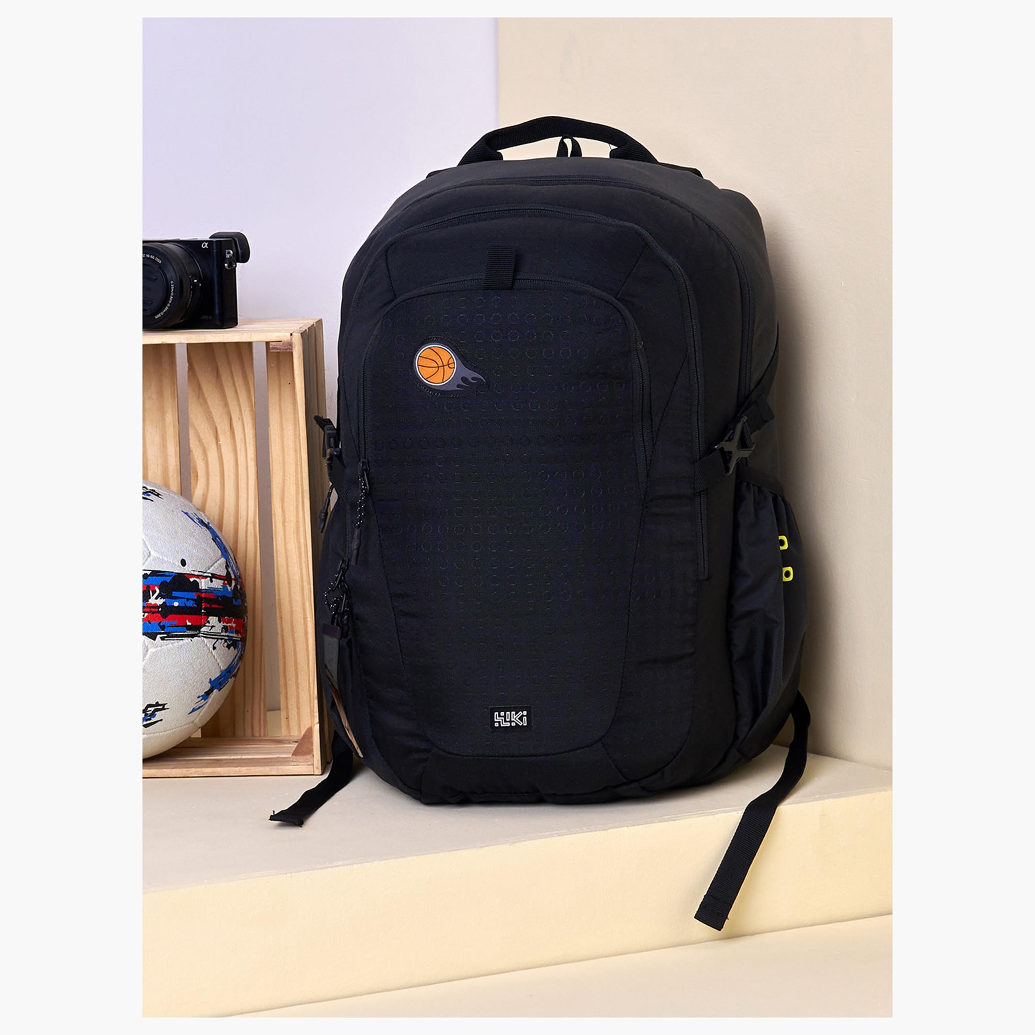 Wildcraft Wiki Basketball Applique Backpack with Padded Straps - 24x24x47 cms-school-bagsandbackpacks-backpacks-image-12