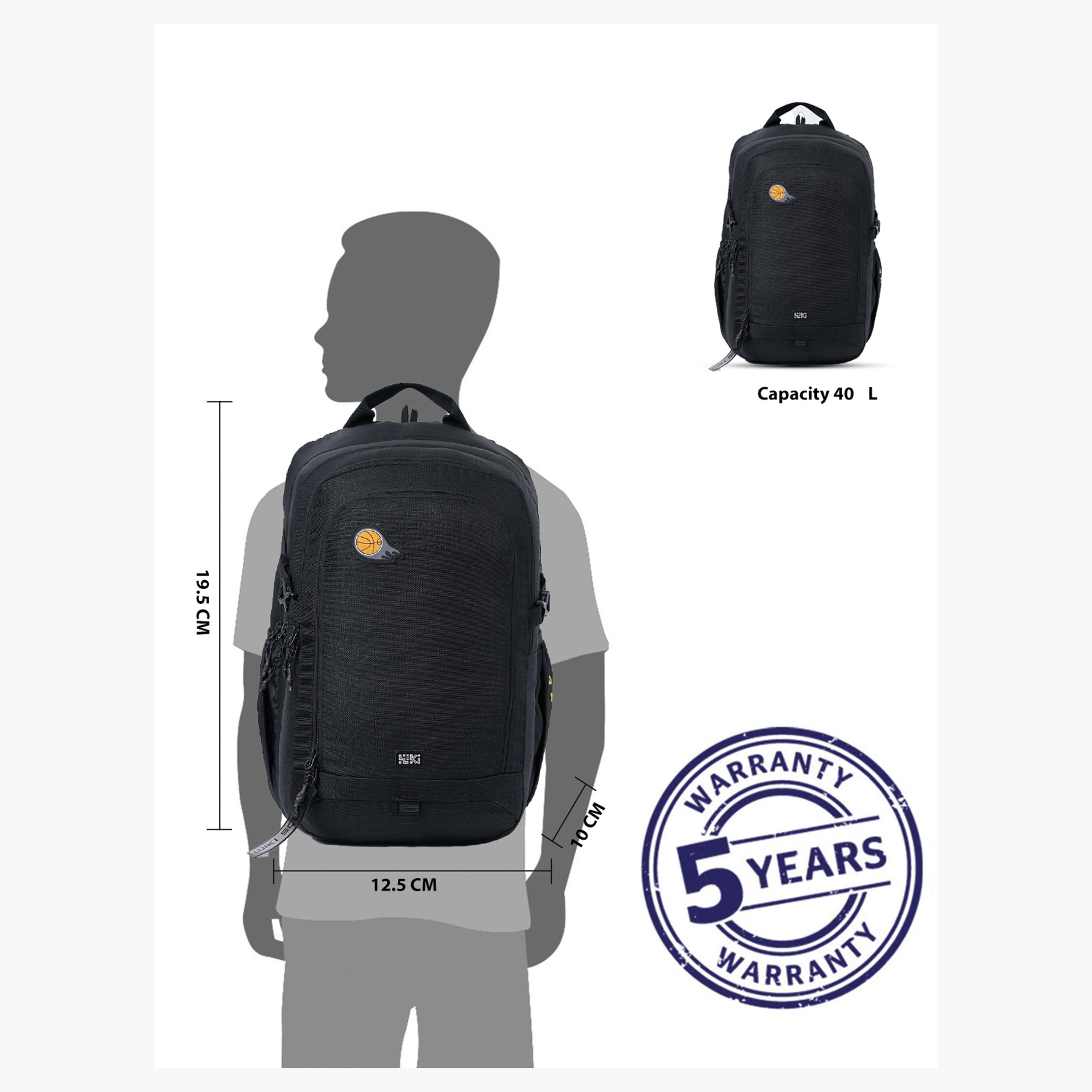 Wildcraft Wiki Basketball Applique Backpack with Padded Straps - 24x24x47 cms-school-bagsandbackpacks-backpacks-image-13