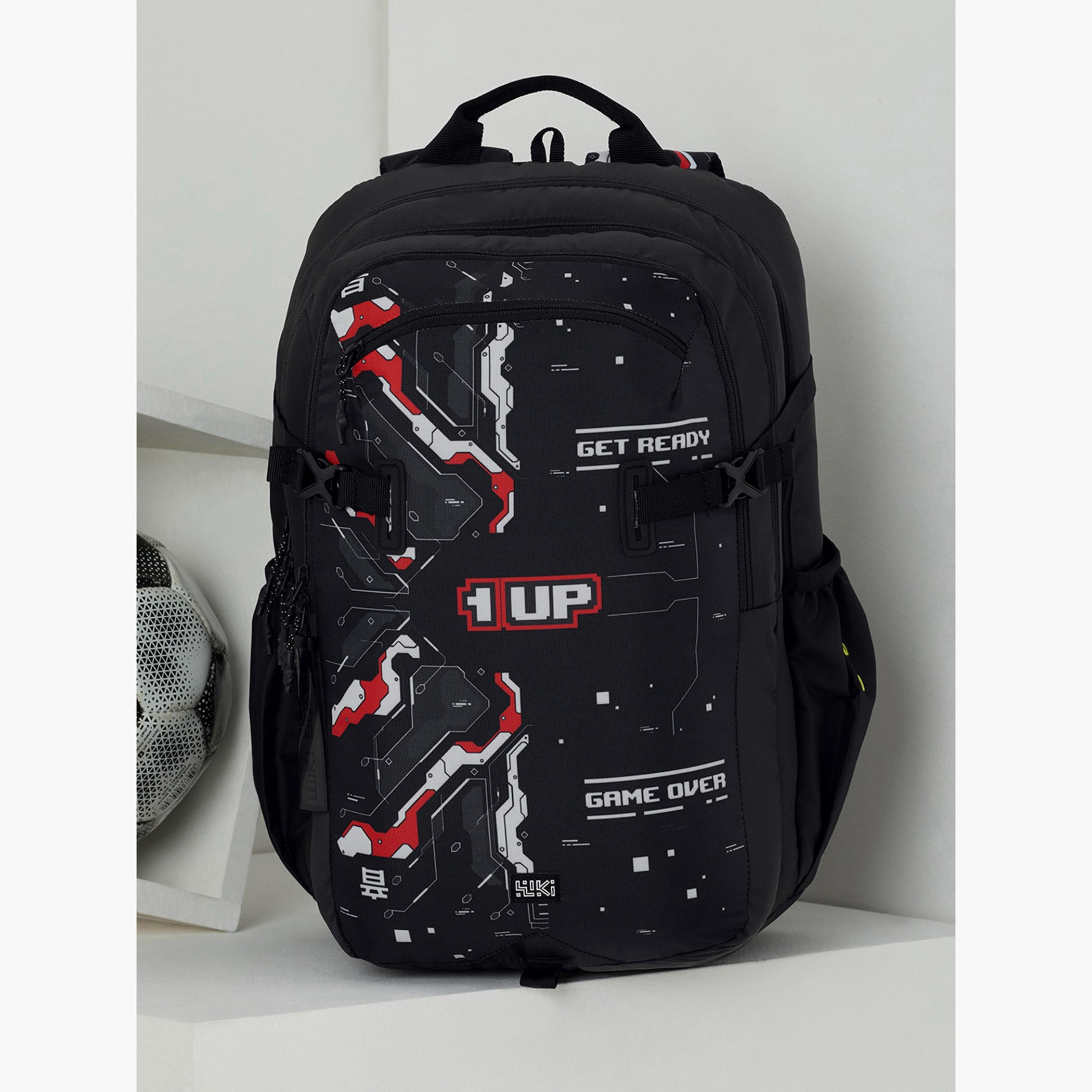 Wildcraft Wiki Gamer Print Backpack with Padded Straps - 25x25x50 cms-school-bagsandbackpacks-backpacks-image-9